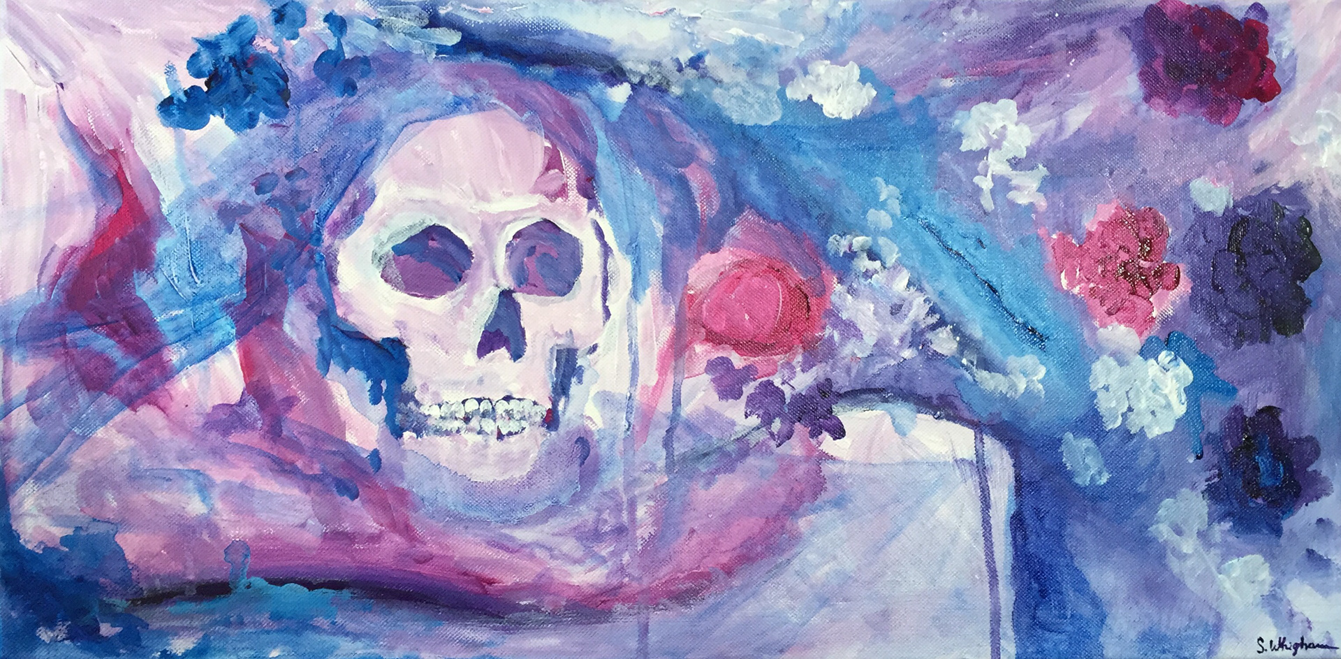 "For Katie" 2016 12"x24" Acrylic on Canvas