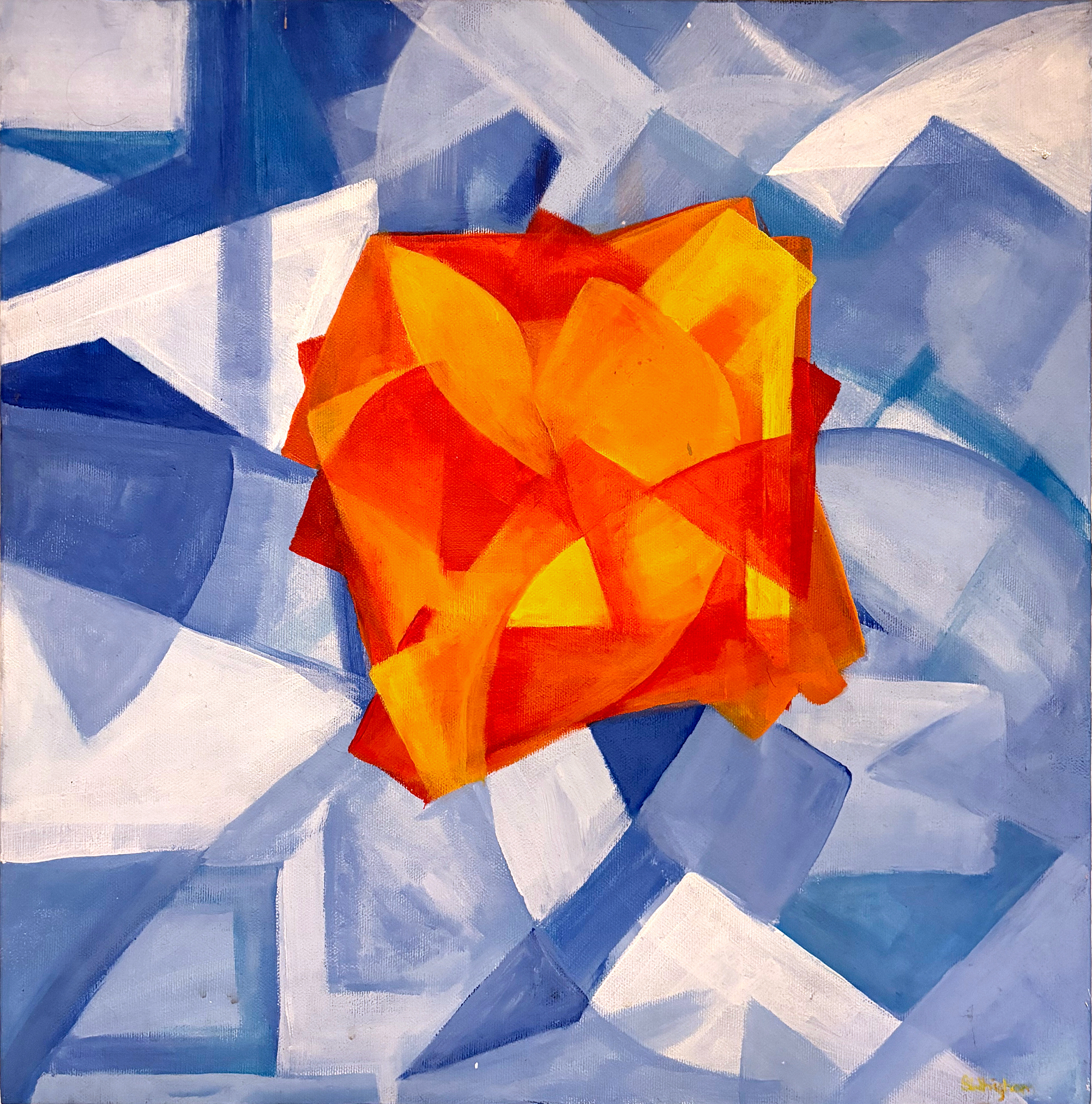 "Leaf & Wind (You)" 2002 16"x16" Acrylic on canvas