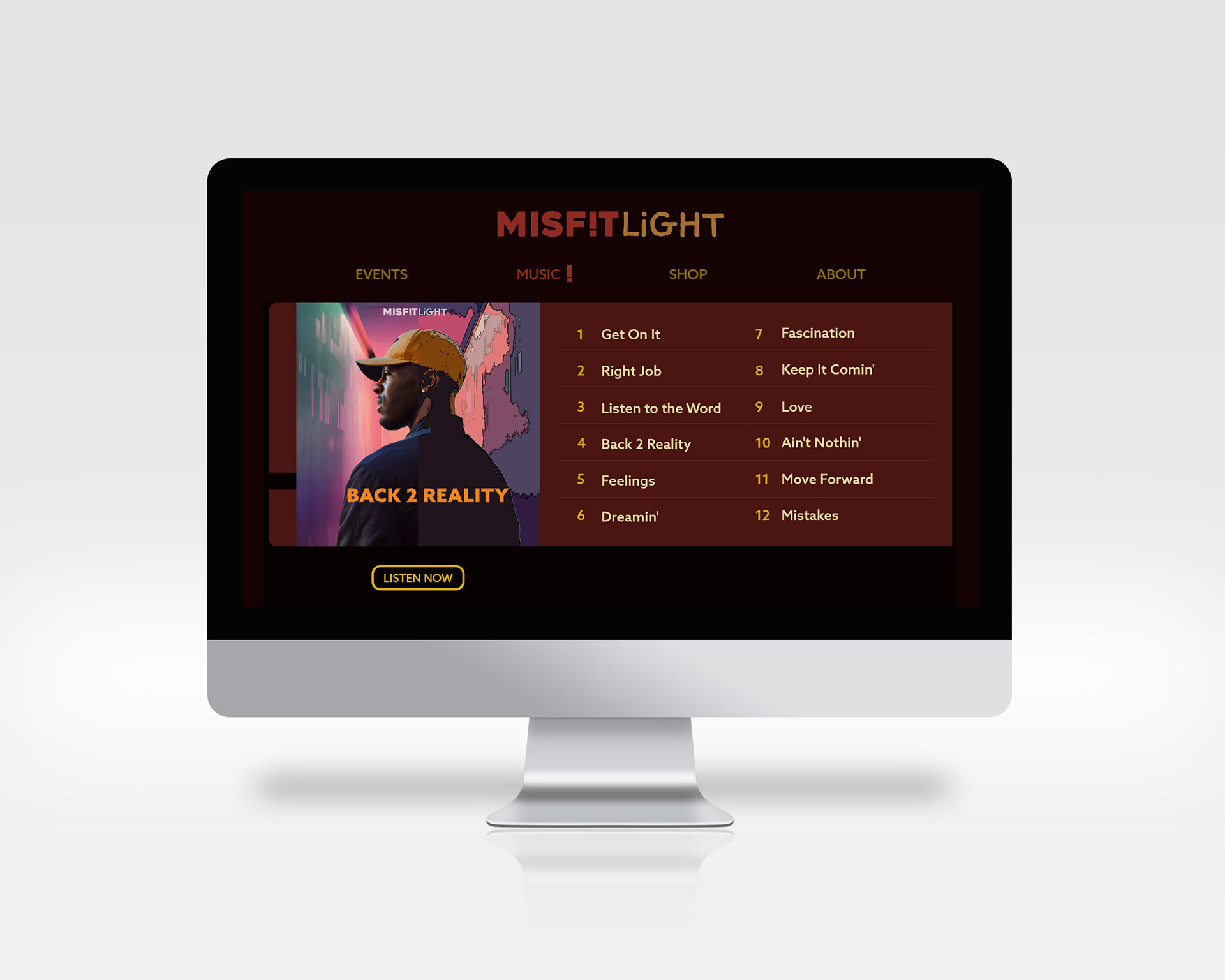 Music Page (Song List)