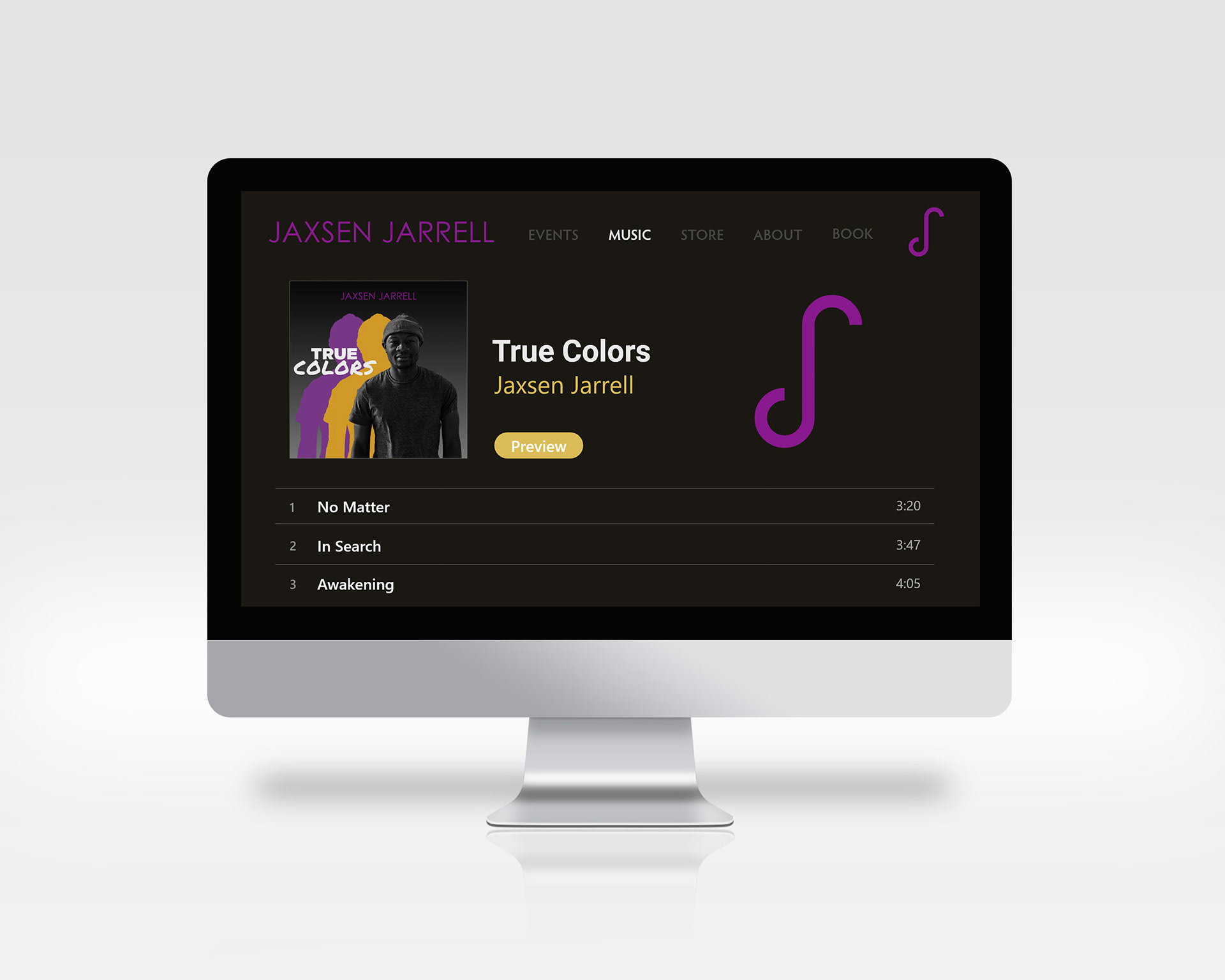 Music Page (Song List)