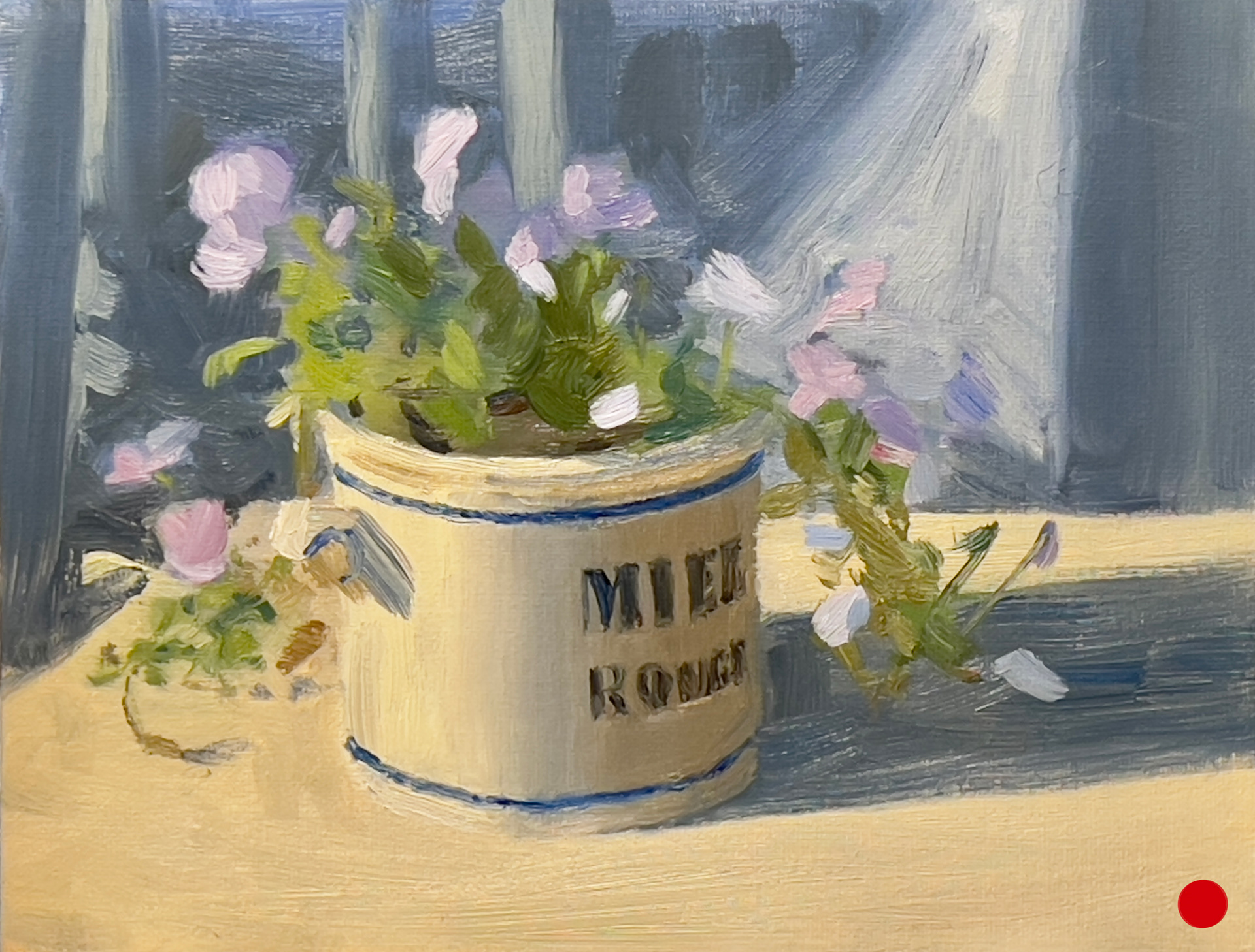 *Sold* "Miel Rouge", Oil on Canvas Panel, 8" x 10"