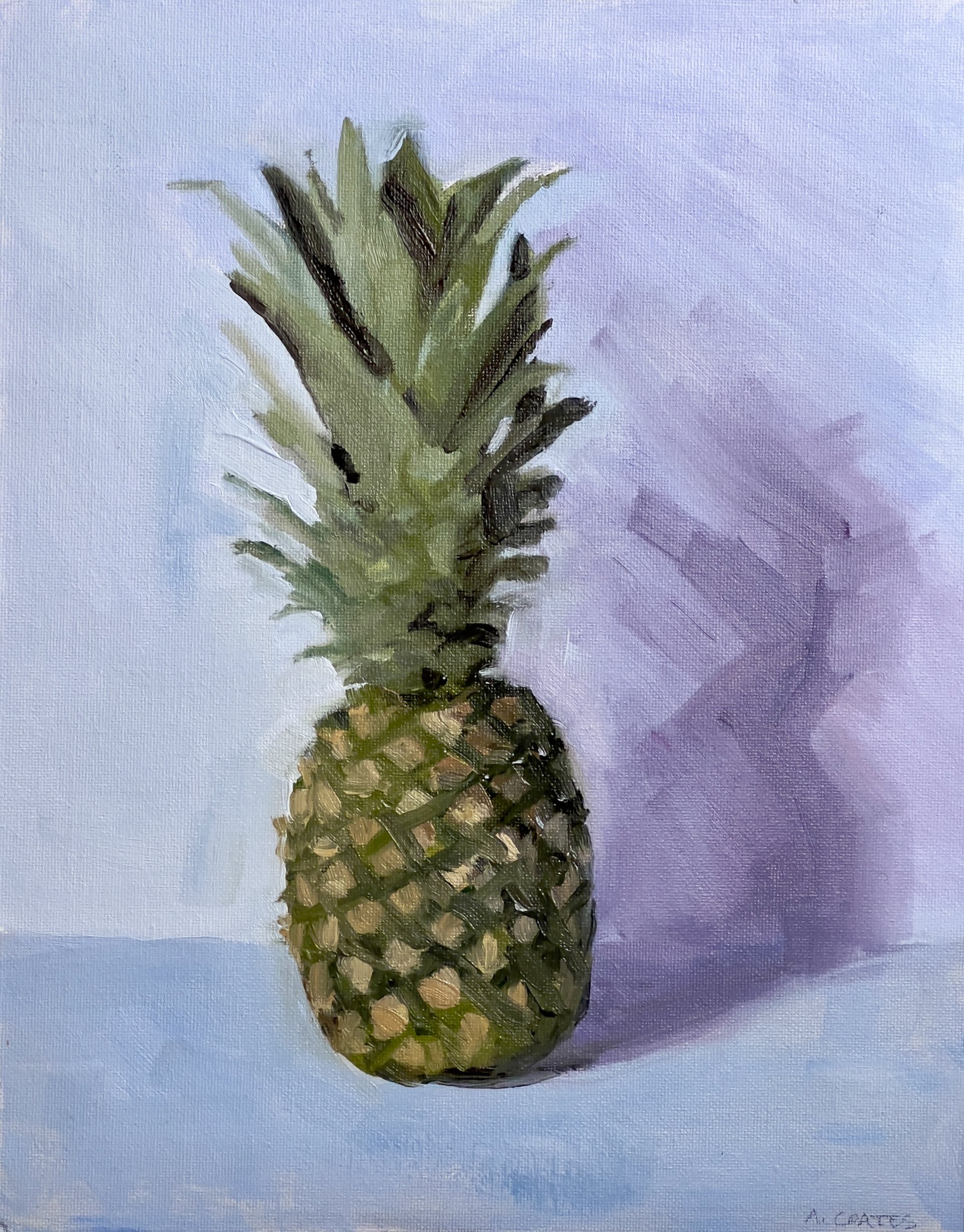 “Pineapple”, Oil on Canvas Panel, 11" x 14"