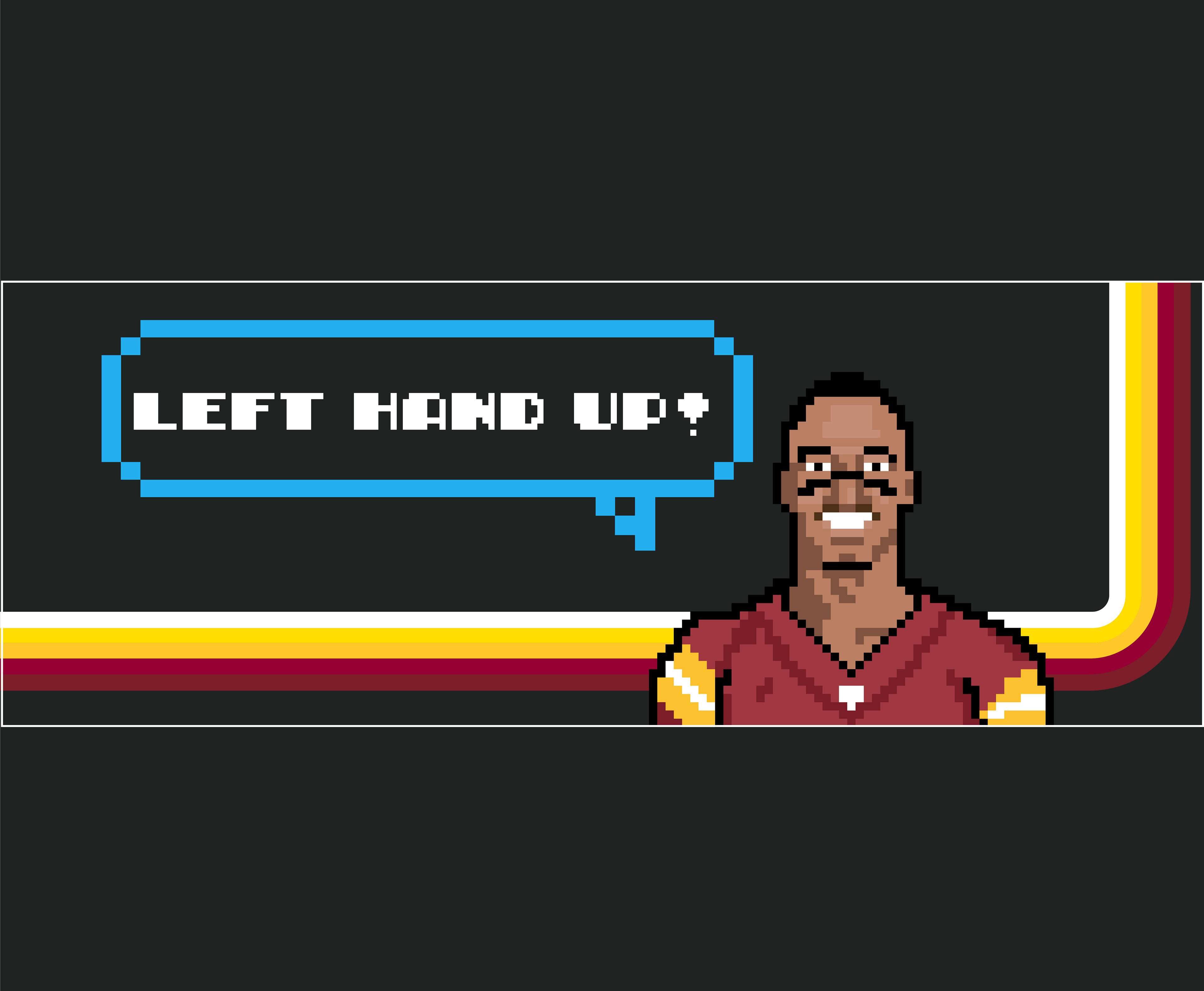 Left side of the Arcade wall. featuring a slogan used by fans and Terry Mclaurin.
