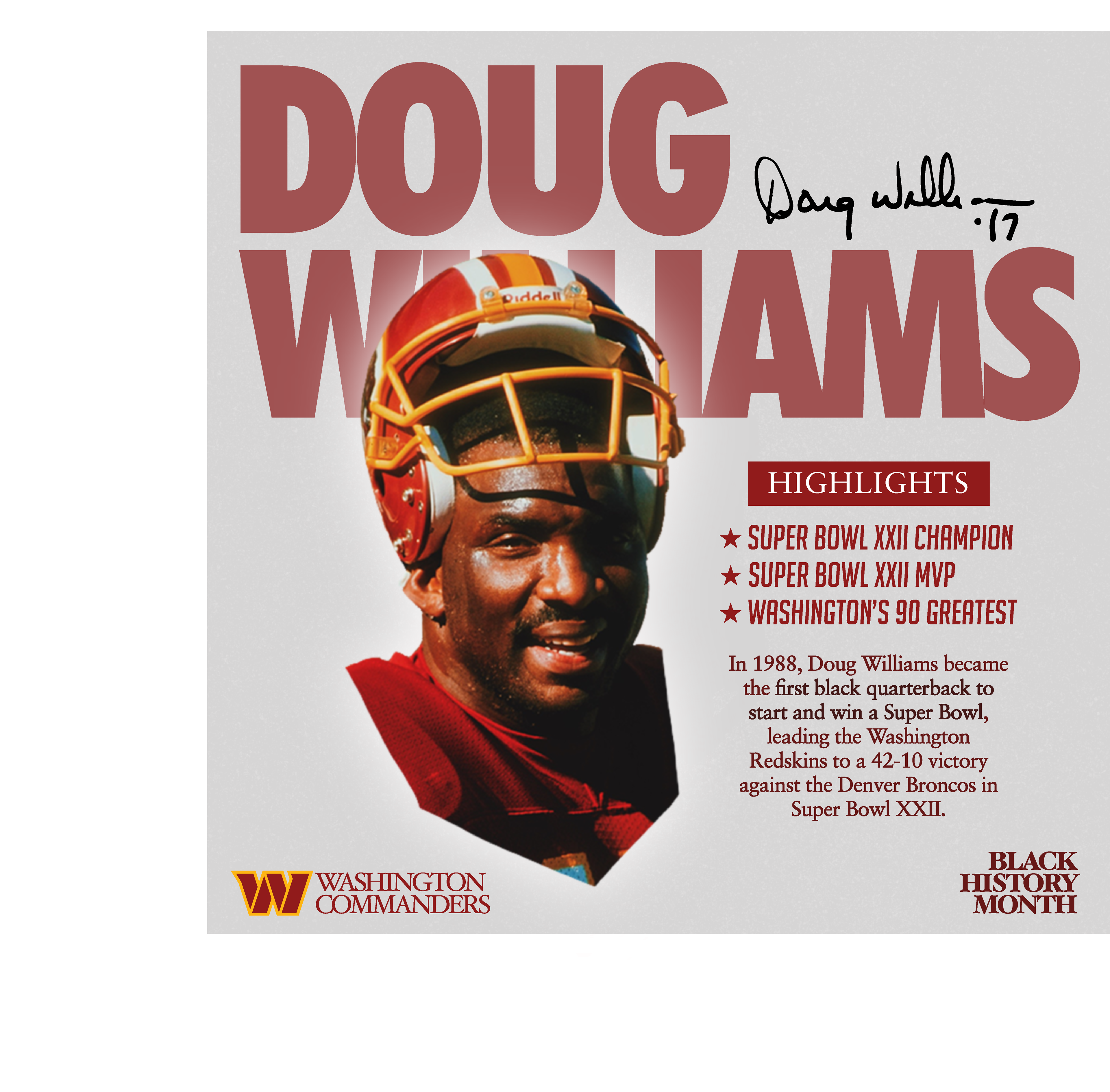 Doug Williams BHM infographic