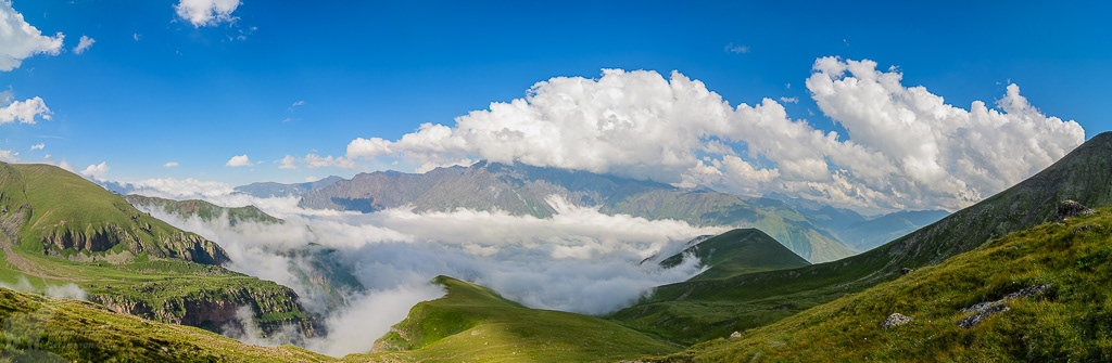 Uitzicht in de buurt van Stepantsminda