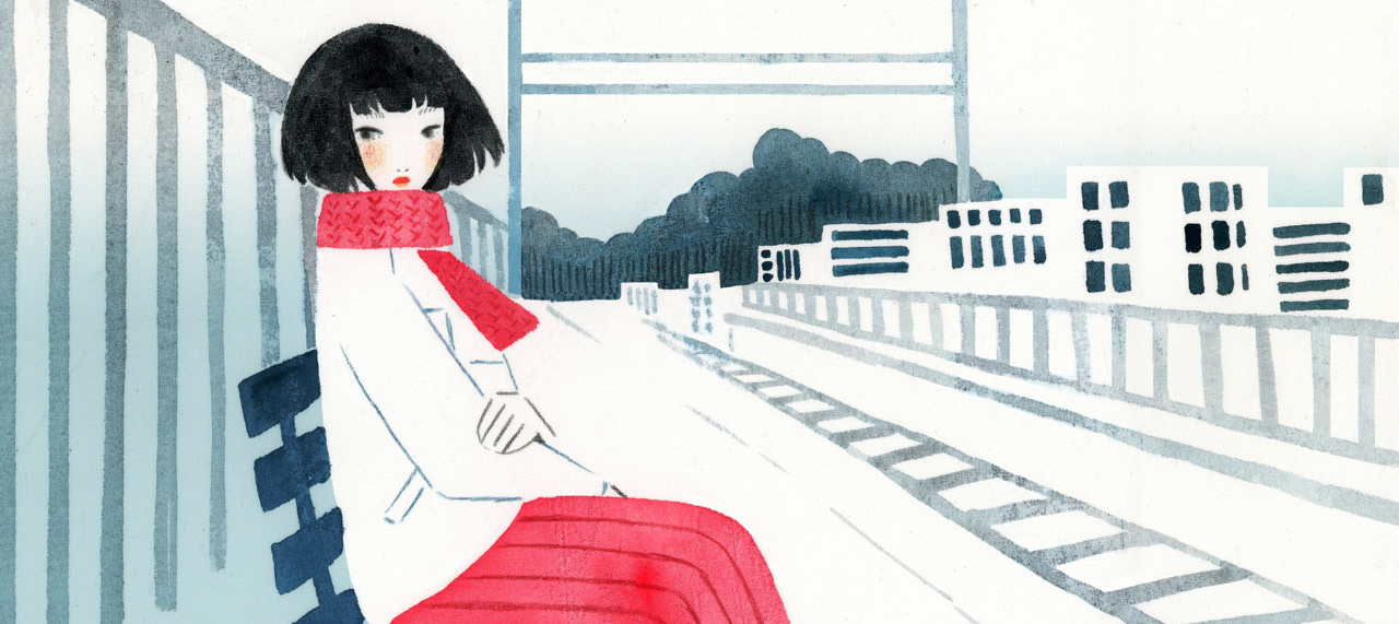 NHKワールドJAPAN Reading Japanイラスト 川上未映子「アイスクリーム熱」