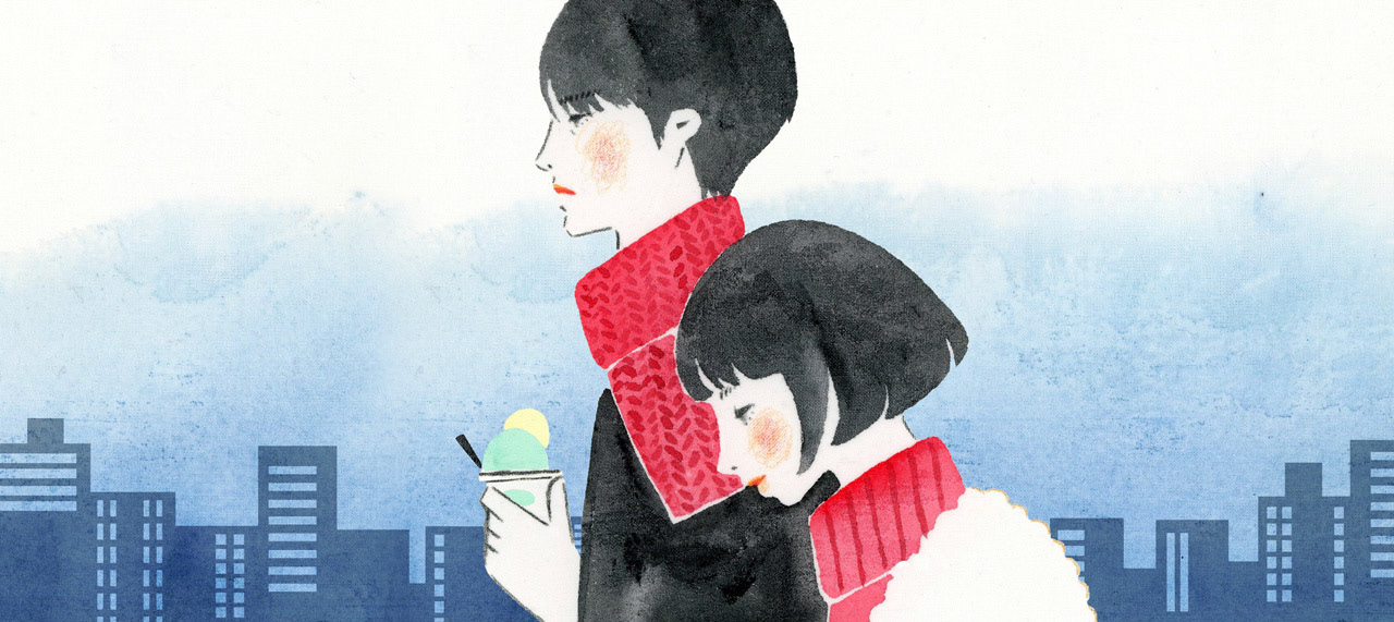 NHKワールドJAPAN Reading Japanイラスト 川上未映子「アイスクリーム熱」