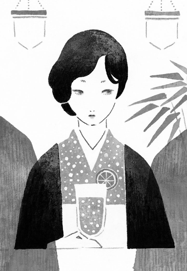 小説すばる　伊吹有喜　「帝都ロマンスガアル」　挿絵