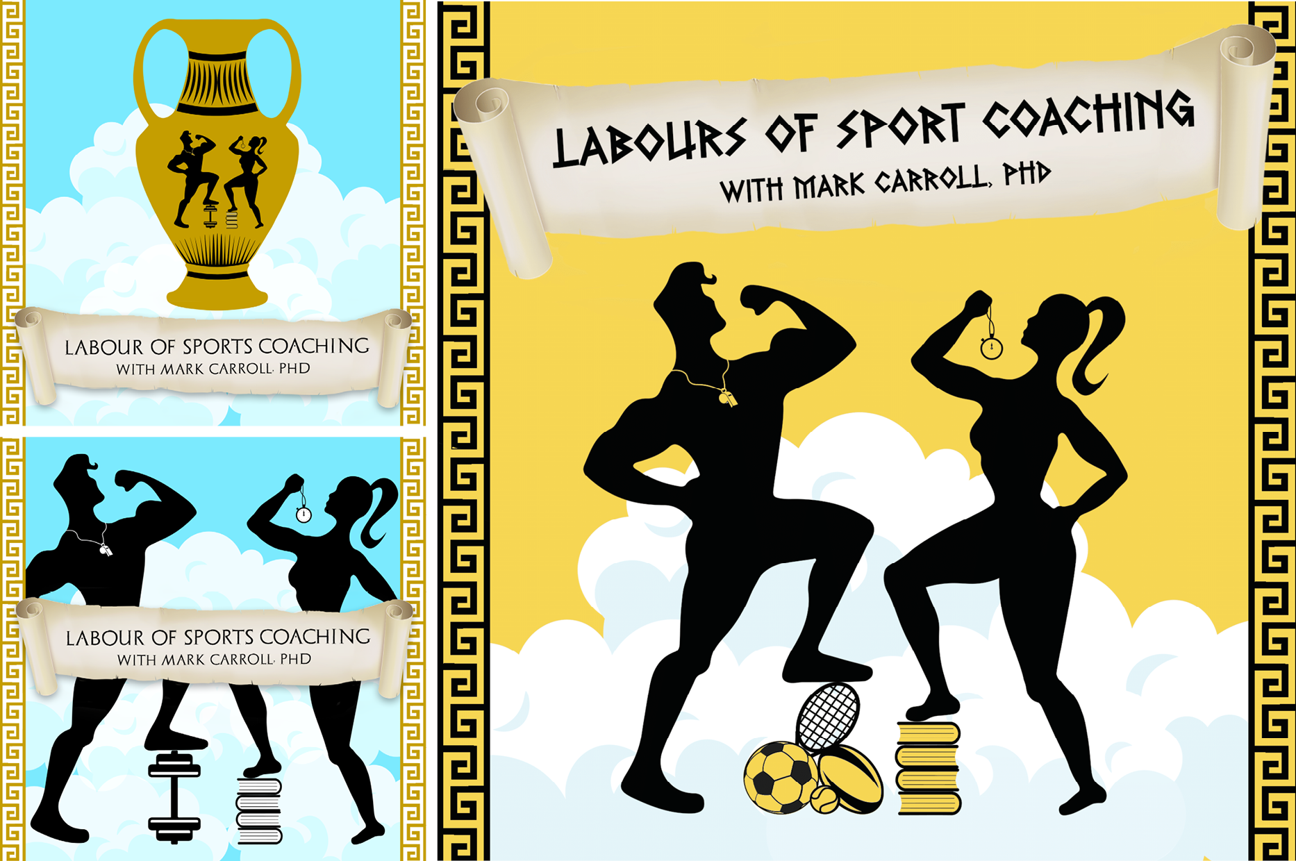 Podcast Cover inspired by the Labours of Hercules