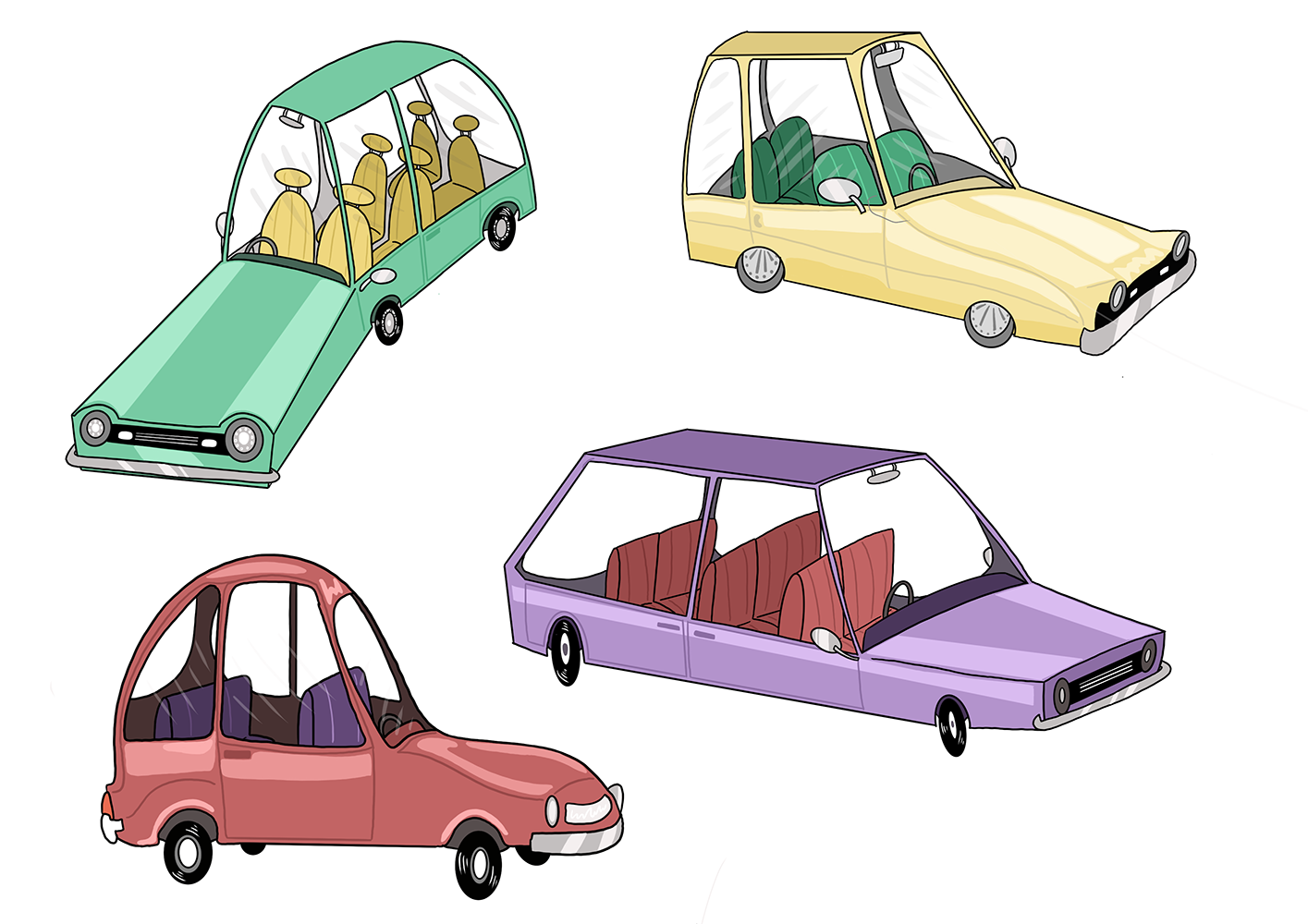 Car prop practice. The red car was used as a small toy prop in the short 2D film 'Something Different'.