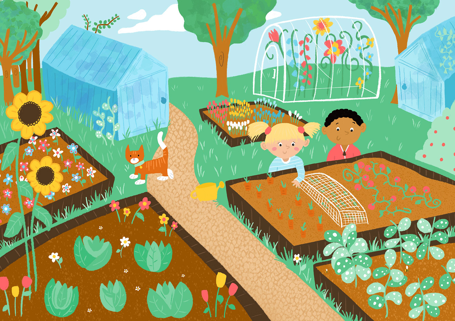 Visual development for a personal picture book project