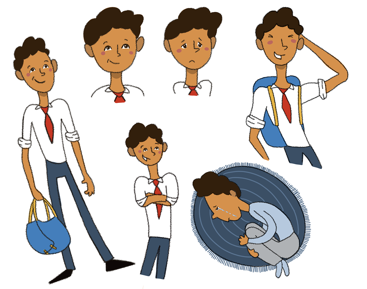 The protagonist of 2D short film 'Something Different'