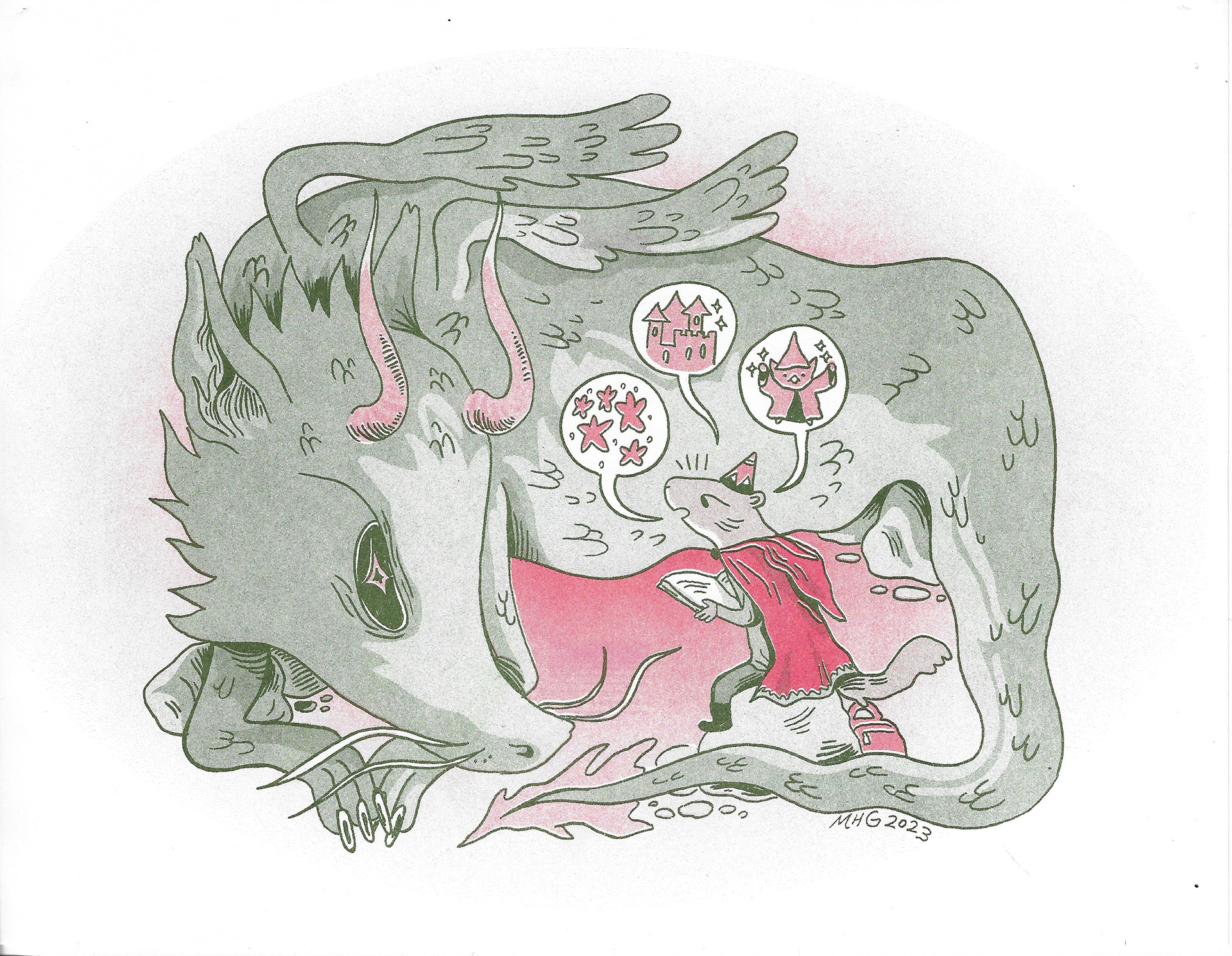 Storytime (2023, riso print)