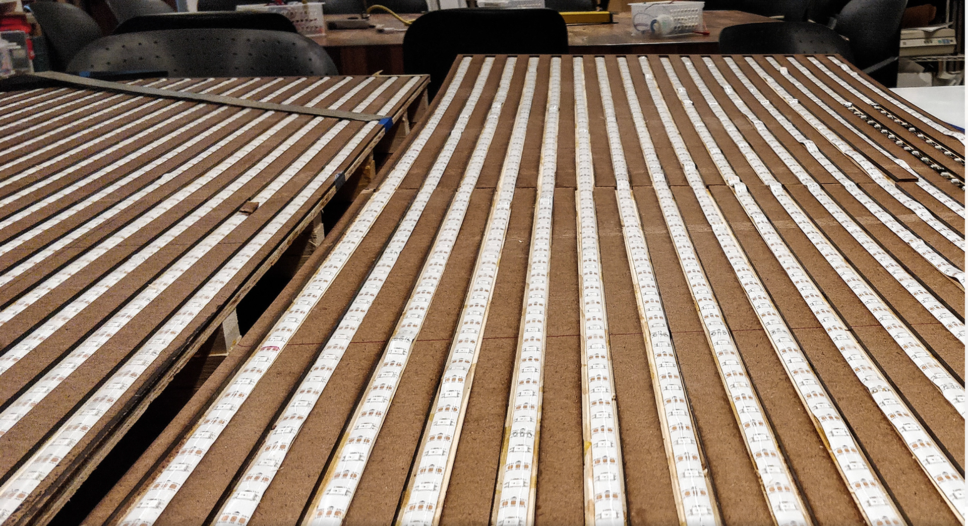 LED Strips in MDF Channels