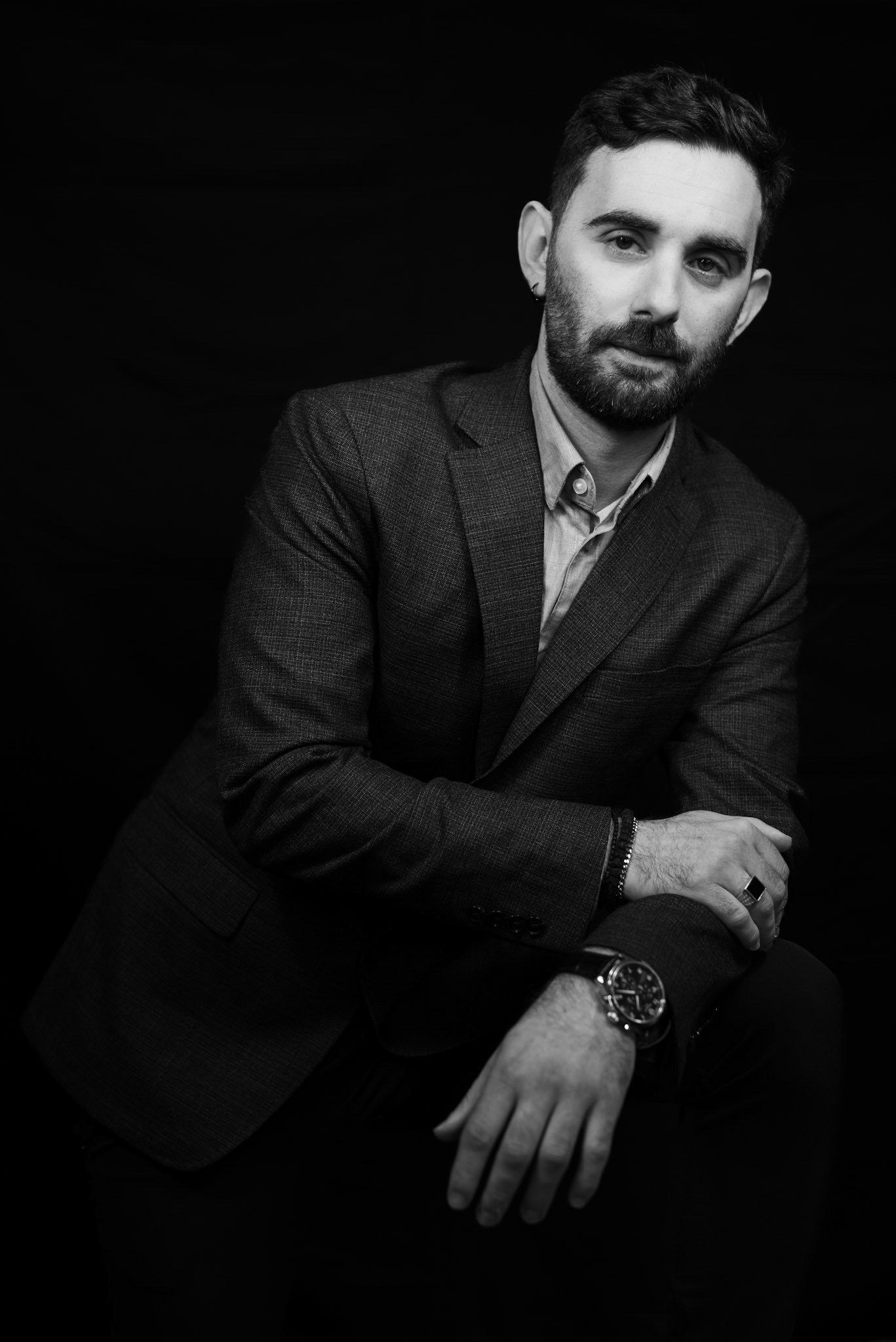 B&W Cinematic Portrait