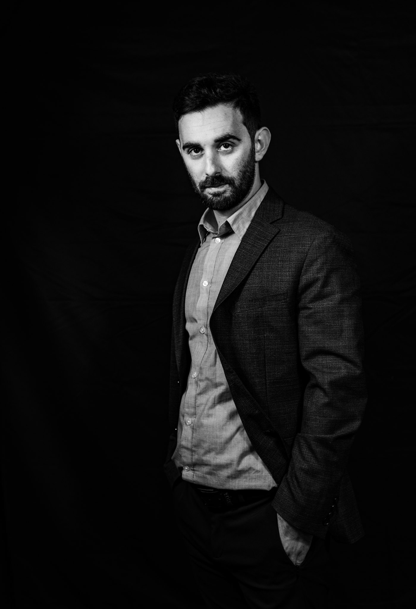 B&W Cinematic Portrait