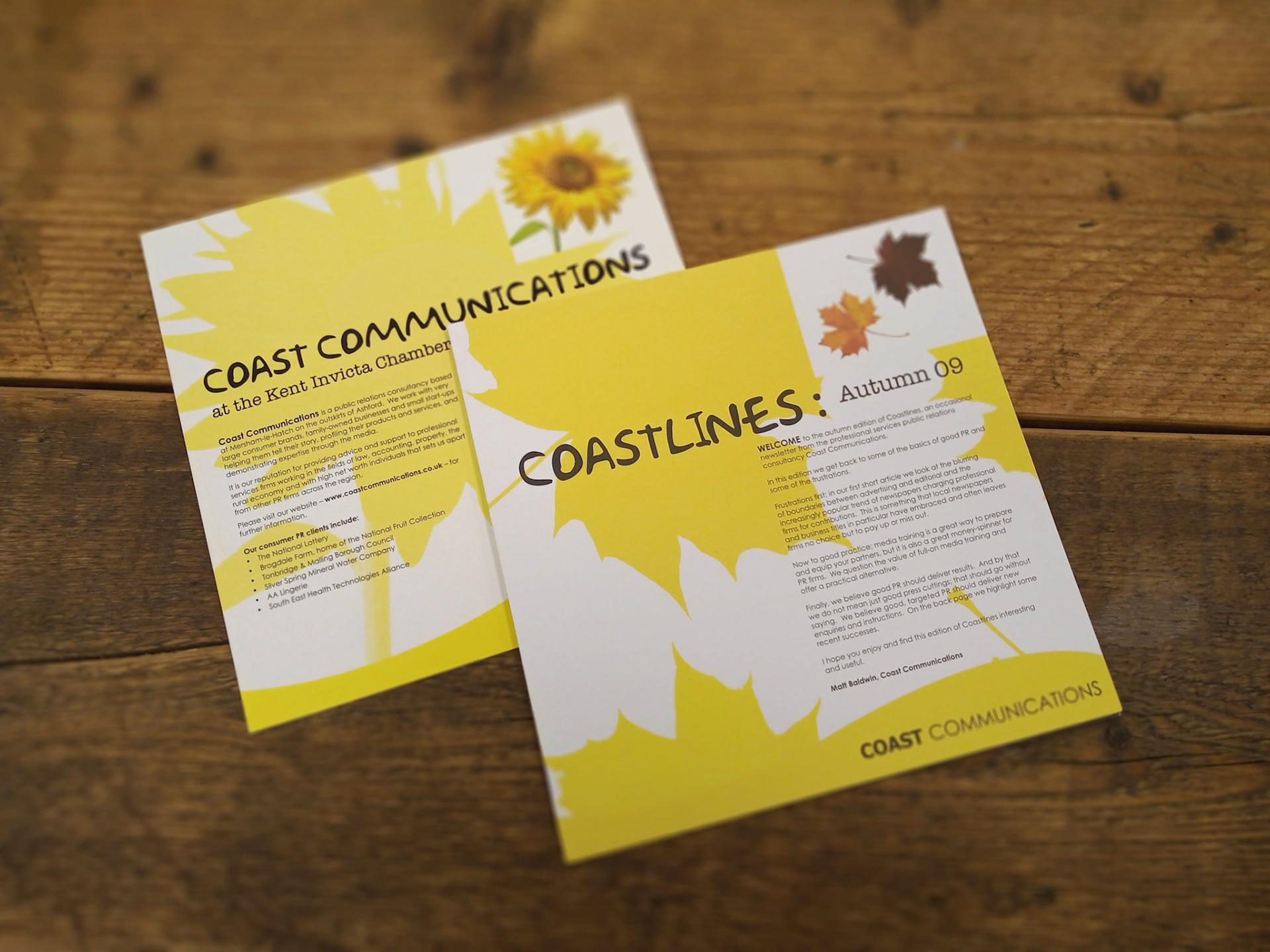 Coast Customer Newsletters