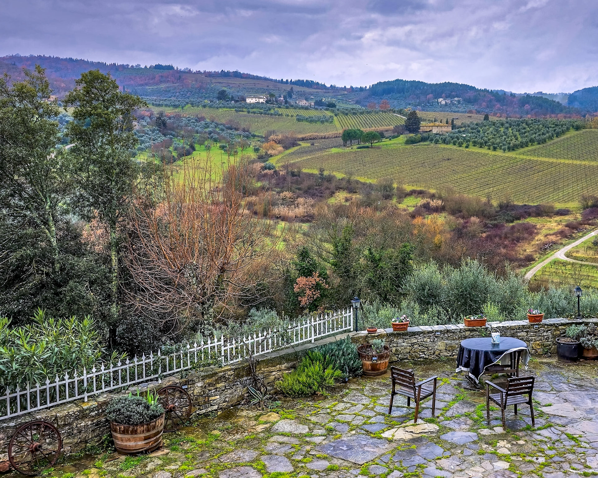 Rainy Day in Montefioralle