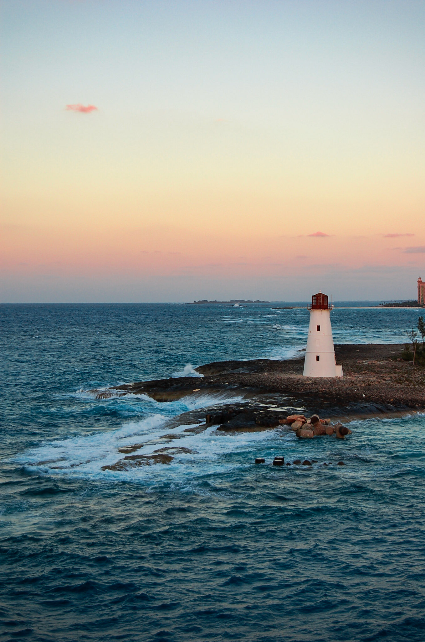 Nassau Harbor Light at Sunset