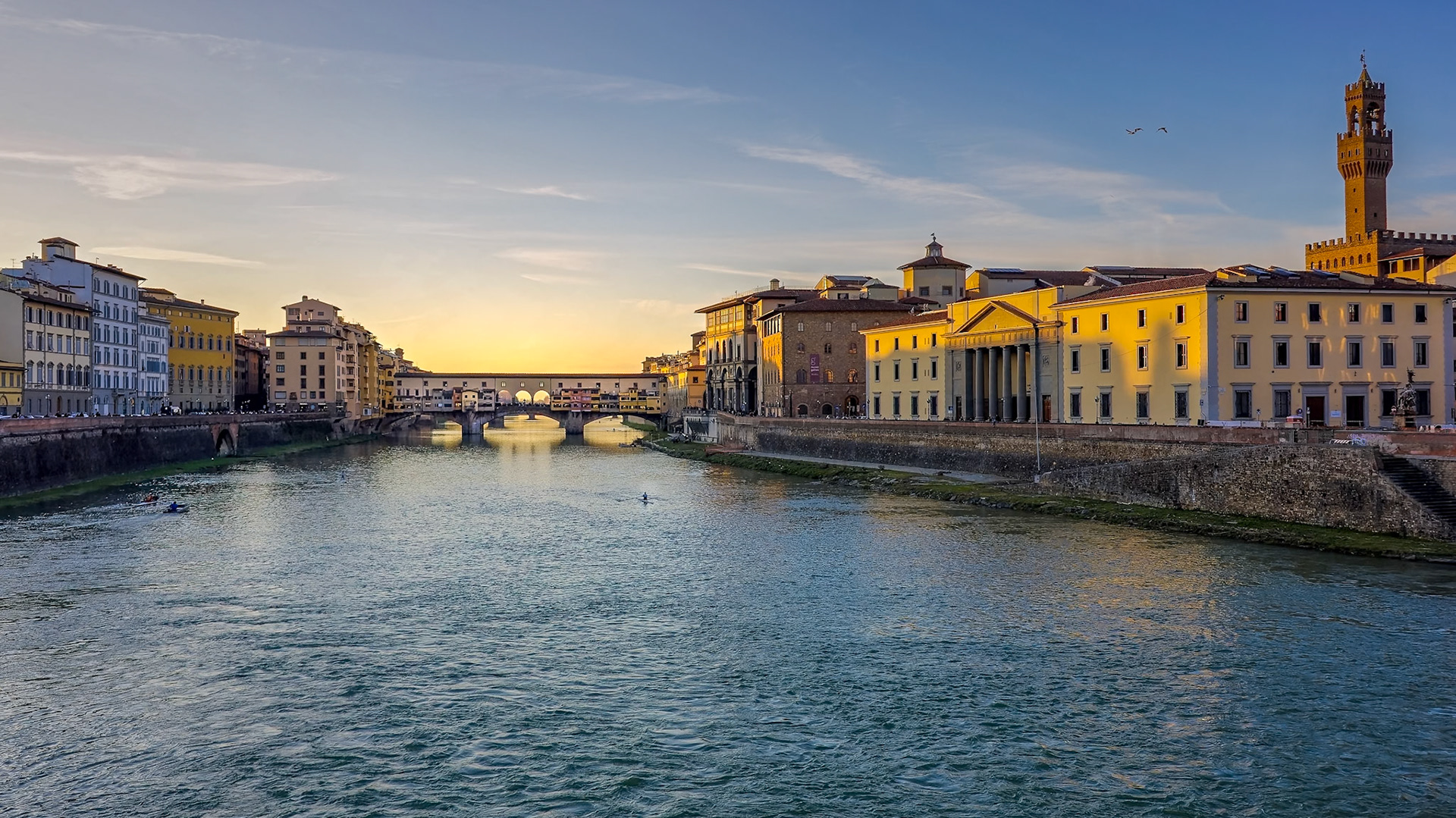 The Arno at Sunset