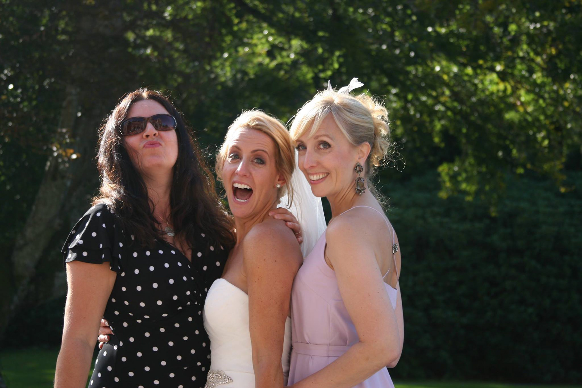 Fun private photo from Faye´s wedding