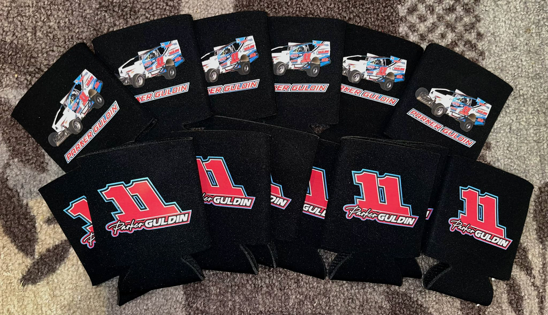 Custom Can Koozies - Parker Guldin Racing