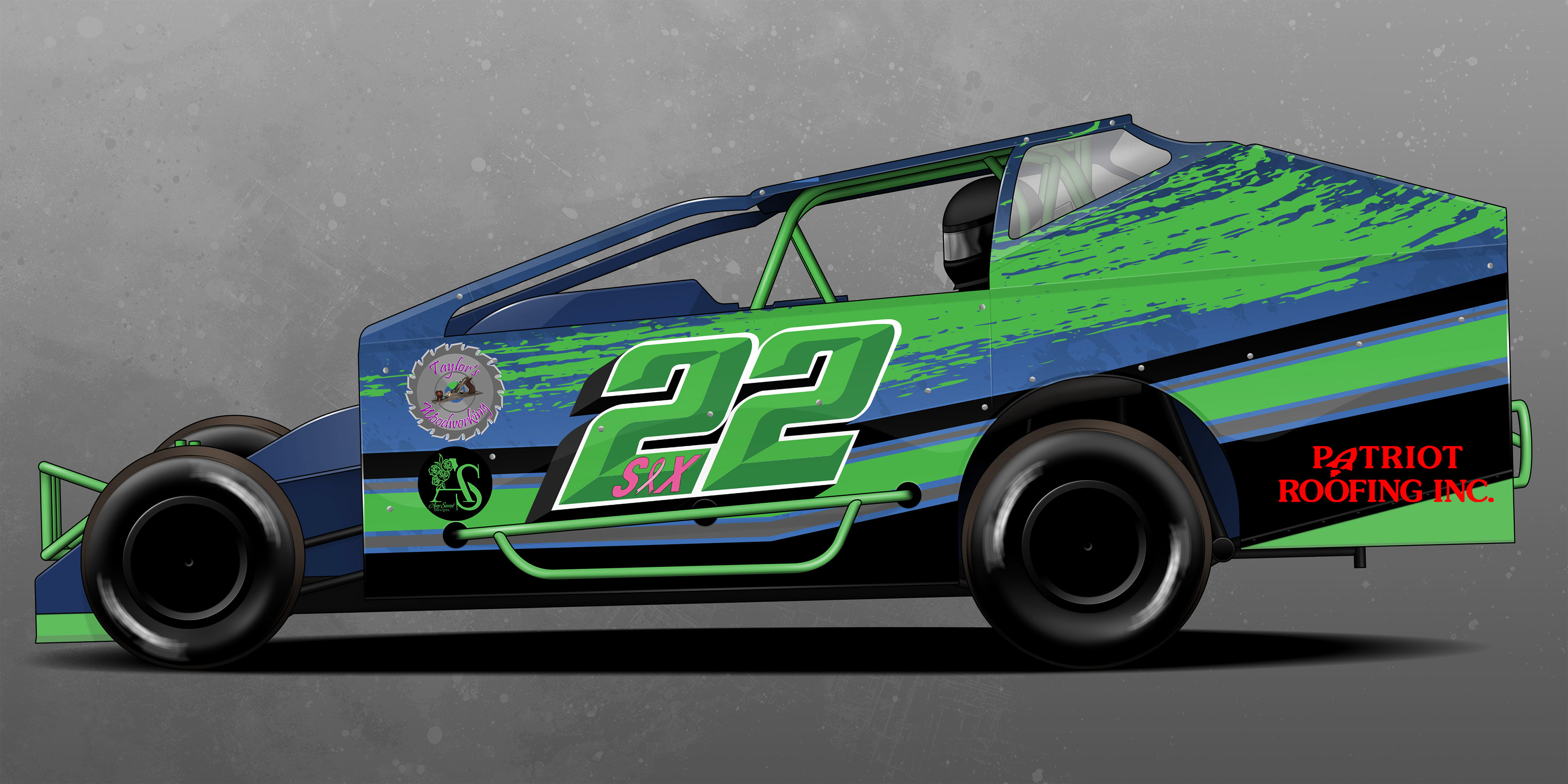 Racecar Wrap Design - TK Racing