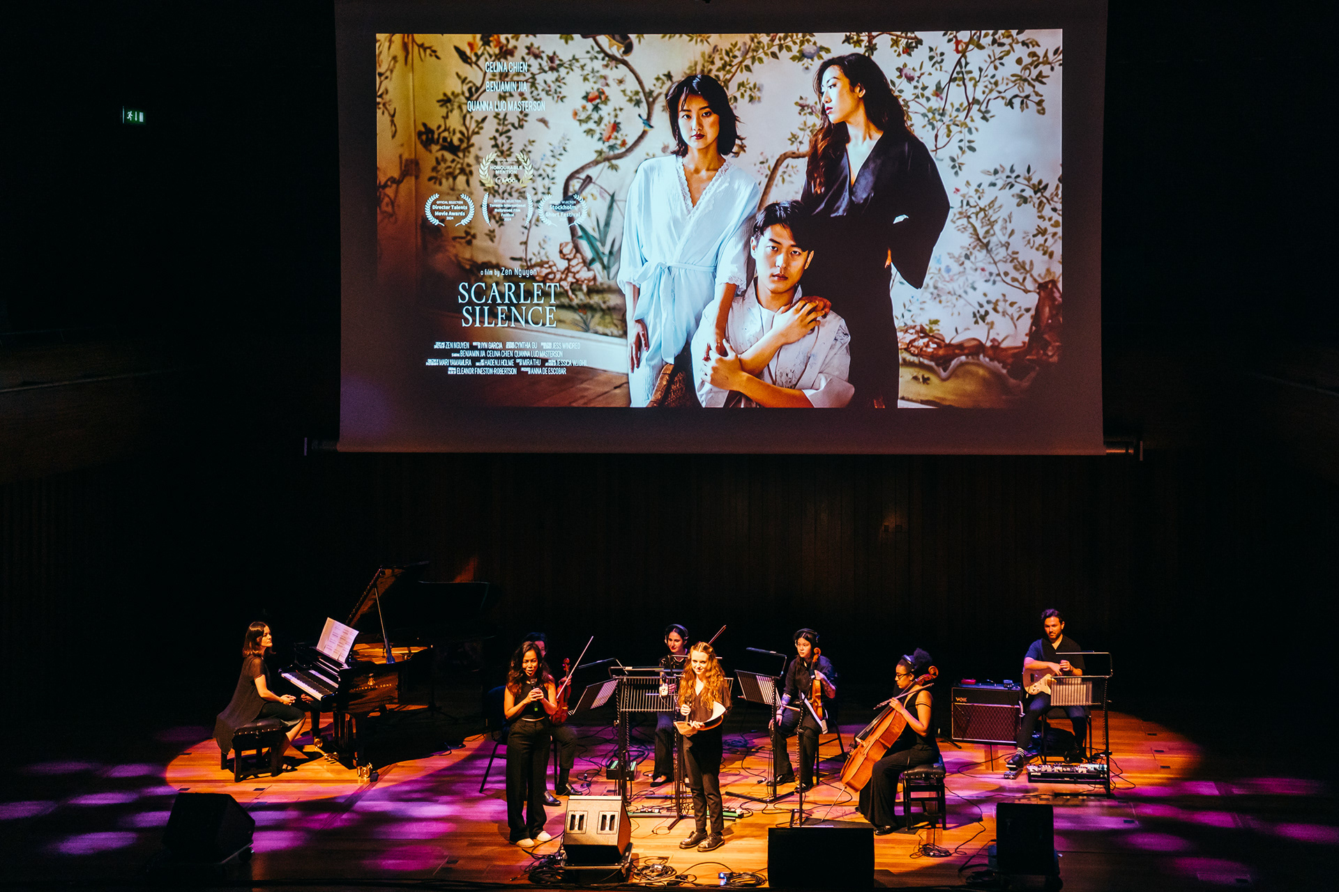 special screening of Scarlet Silence with a live orchestra conducted by Eleanor Fineston-Robertson at Milton Court Concert Hall.