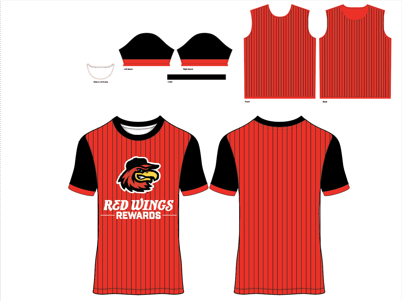 Red Wings Rewards Jersey Mockup