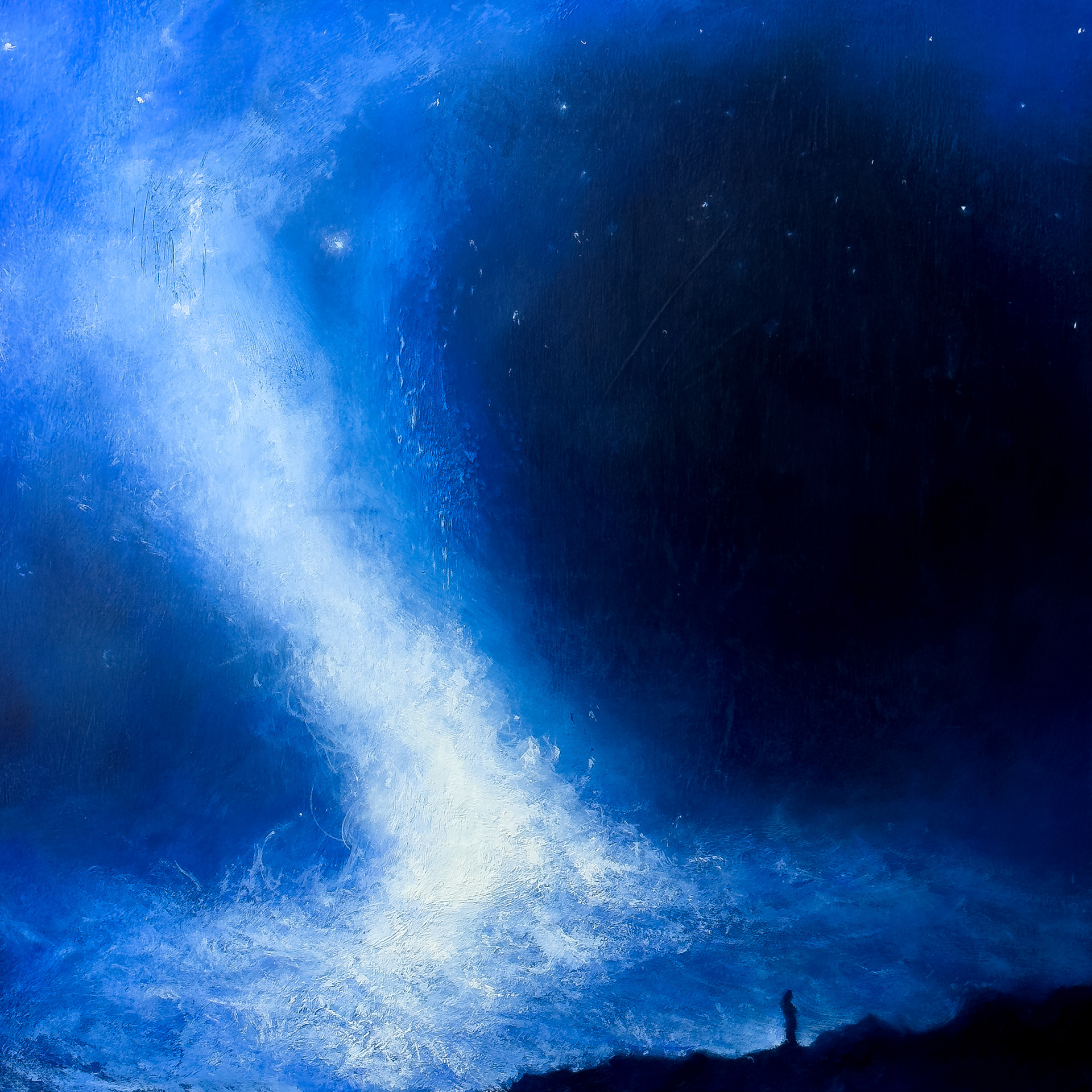 Beomgamsansoo W12 Oil on linen, 50 x 50 cm. (19.7 x 19.7 in.), 2023