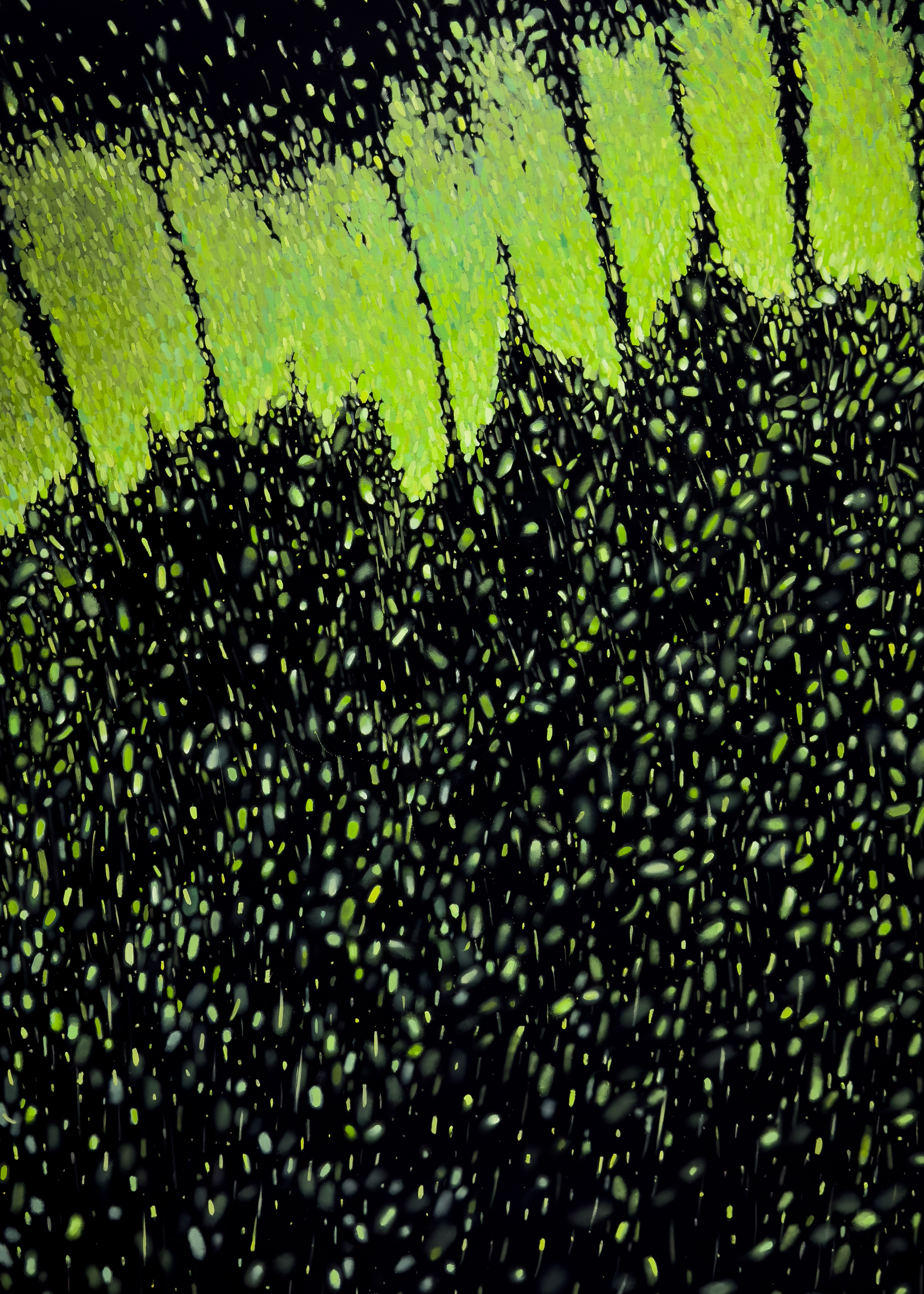 Ma 25-Ⅺ-25, Oil and water-based pigment on linen, 178 × 127 cm (70 × 50 in), 2025.