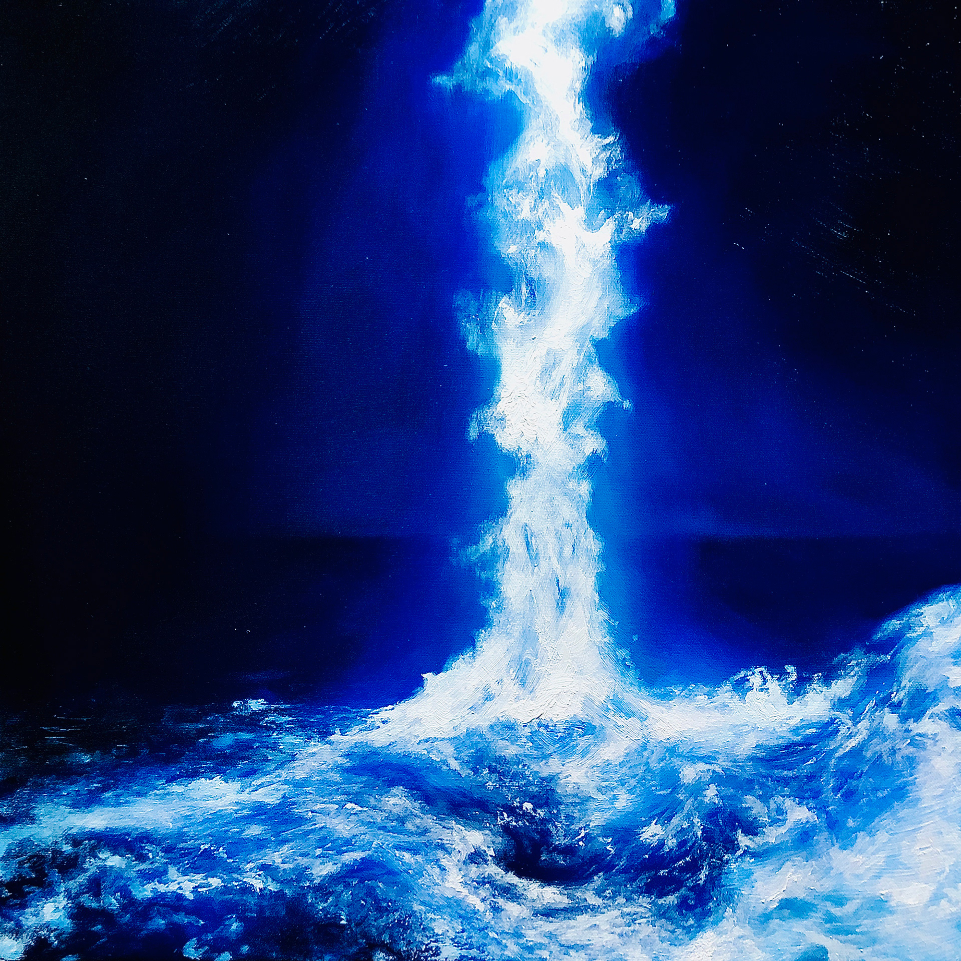 Beomgamsansoo W6 Oil on linen, 50 x 50 cm. (19.7 x 19.7 in.), 2023