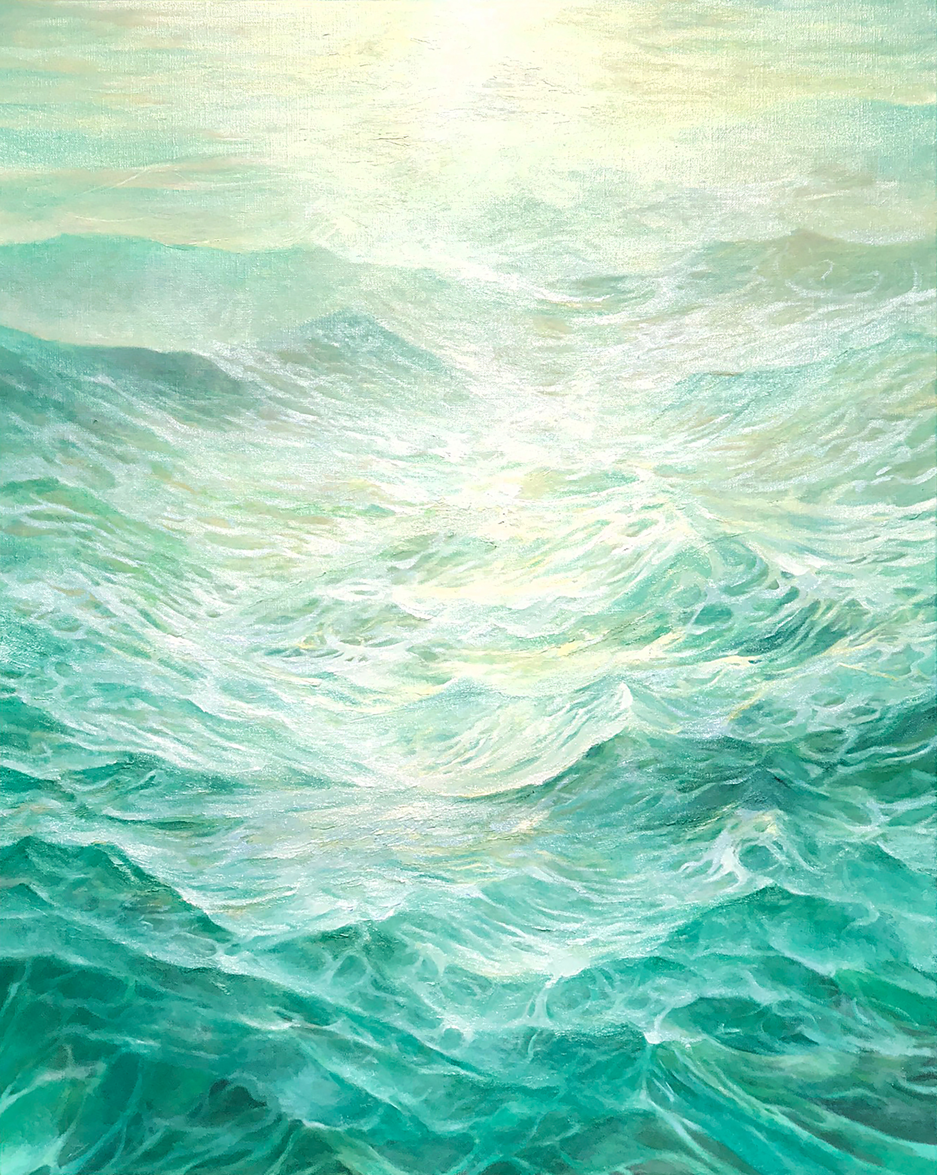 Beomgamsansoo W3 Oil on linen, 116.8 x 91 cm. (46 x 36 in.), 2023