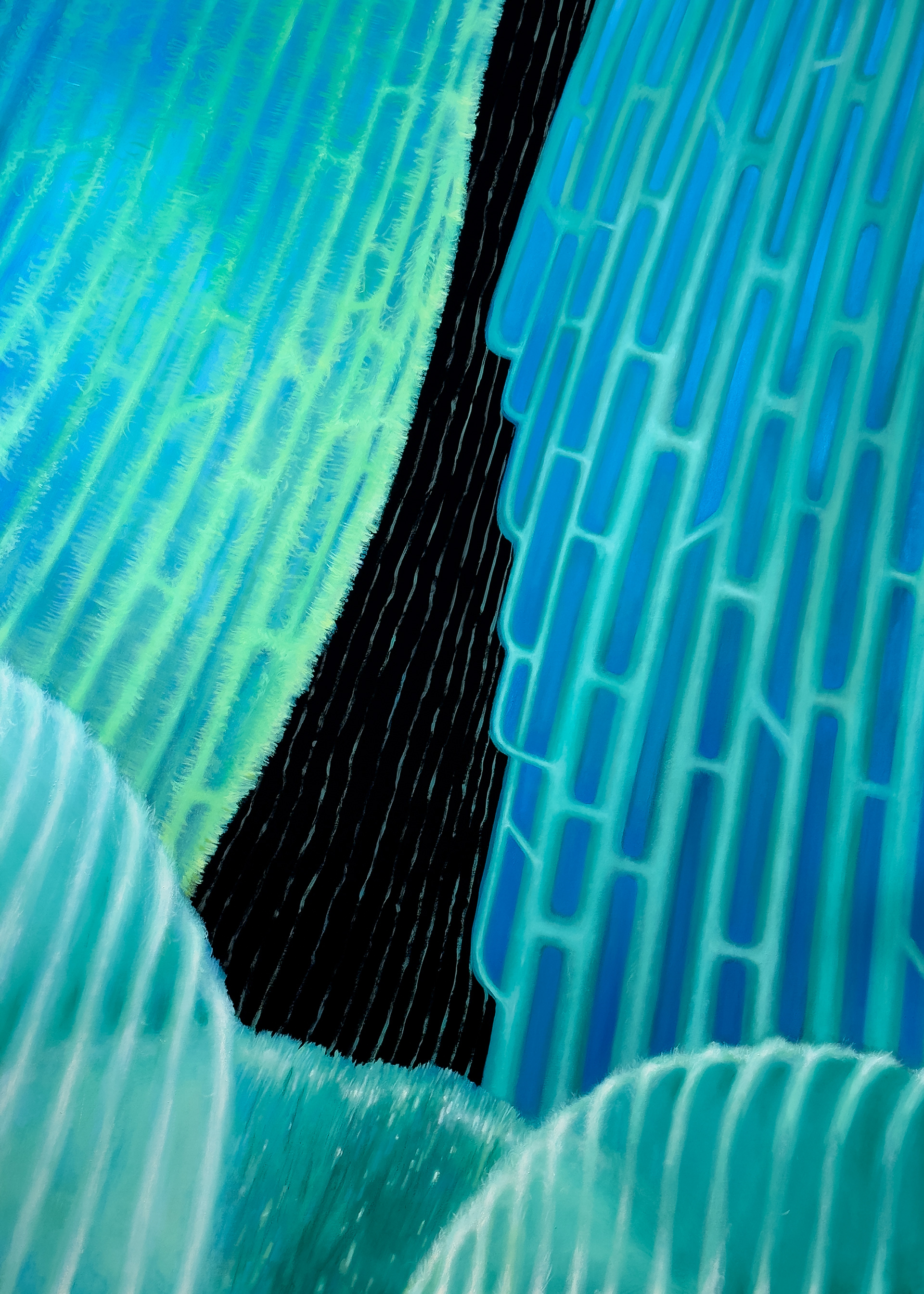 Ma 16-Ⅸ-25 Oil and water-based pigment on linen 178 × 127 cm (70 × 50 in.), 2025.