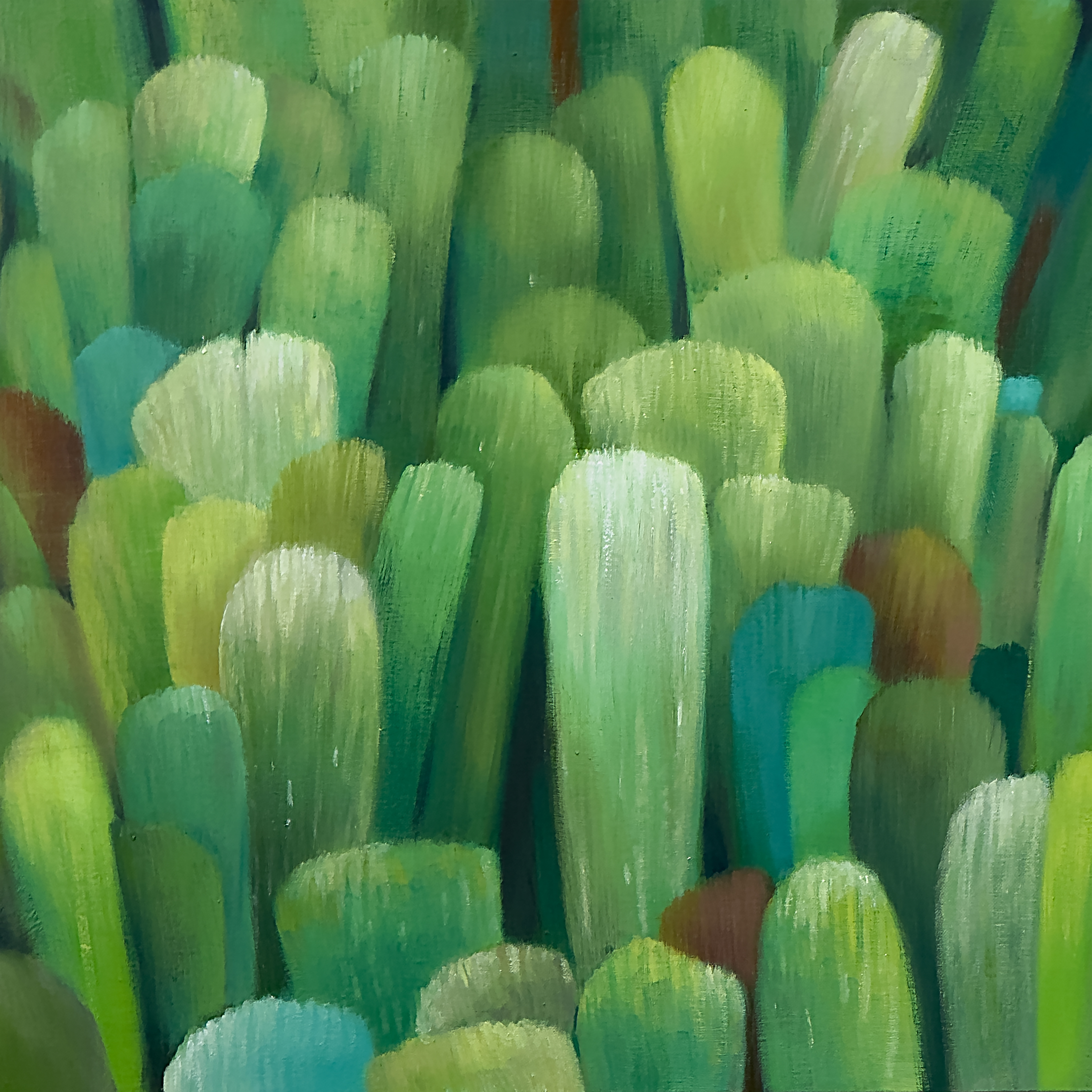 Ma 22-Ⅸ-25 Oil on linen, 50 × 50 cm (19.7 × 19.7 in.), 2025