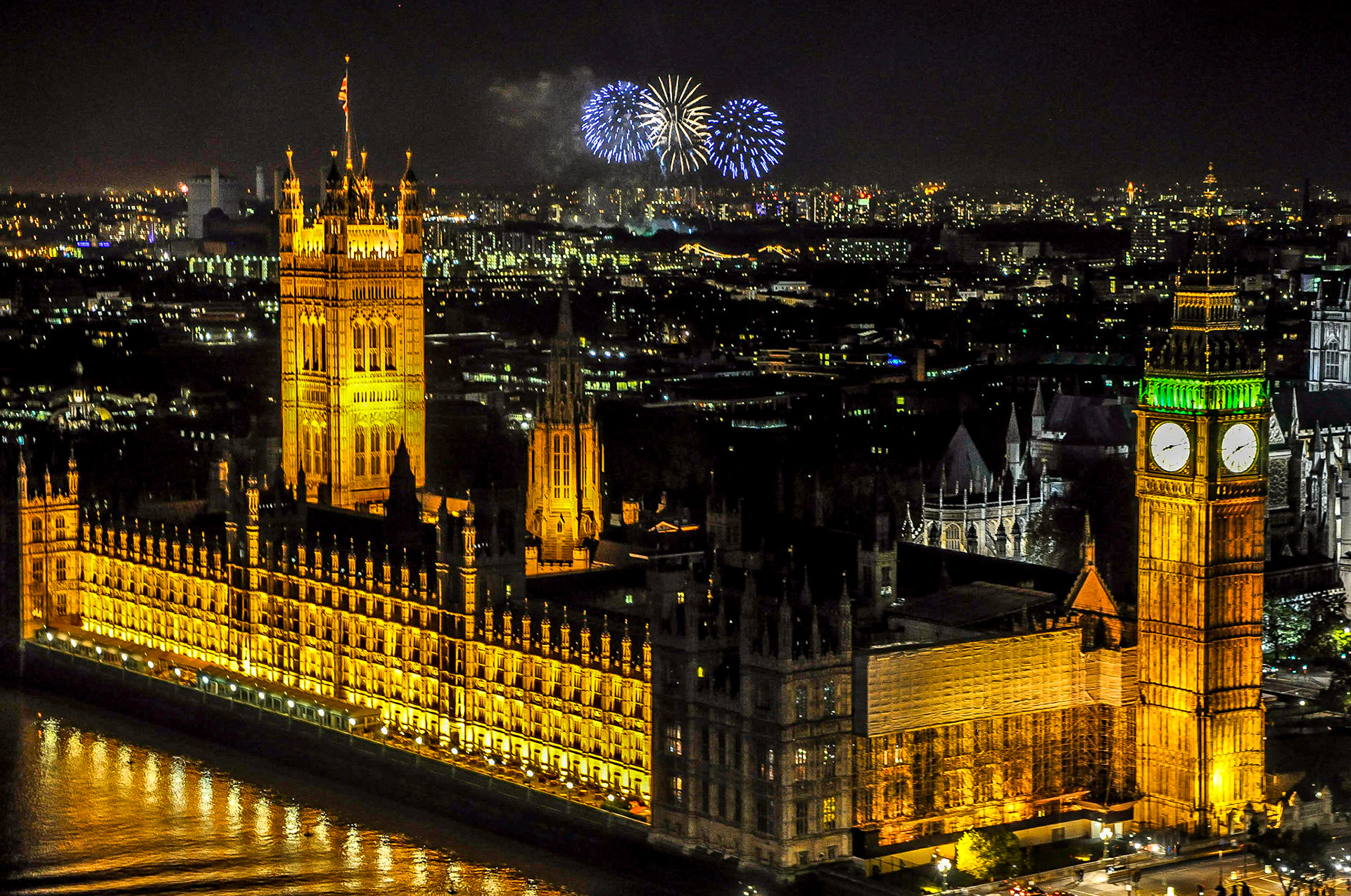 Houses of Parliament from the London Eye