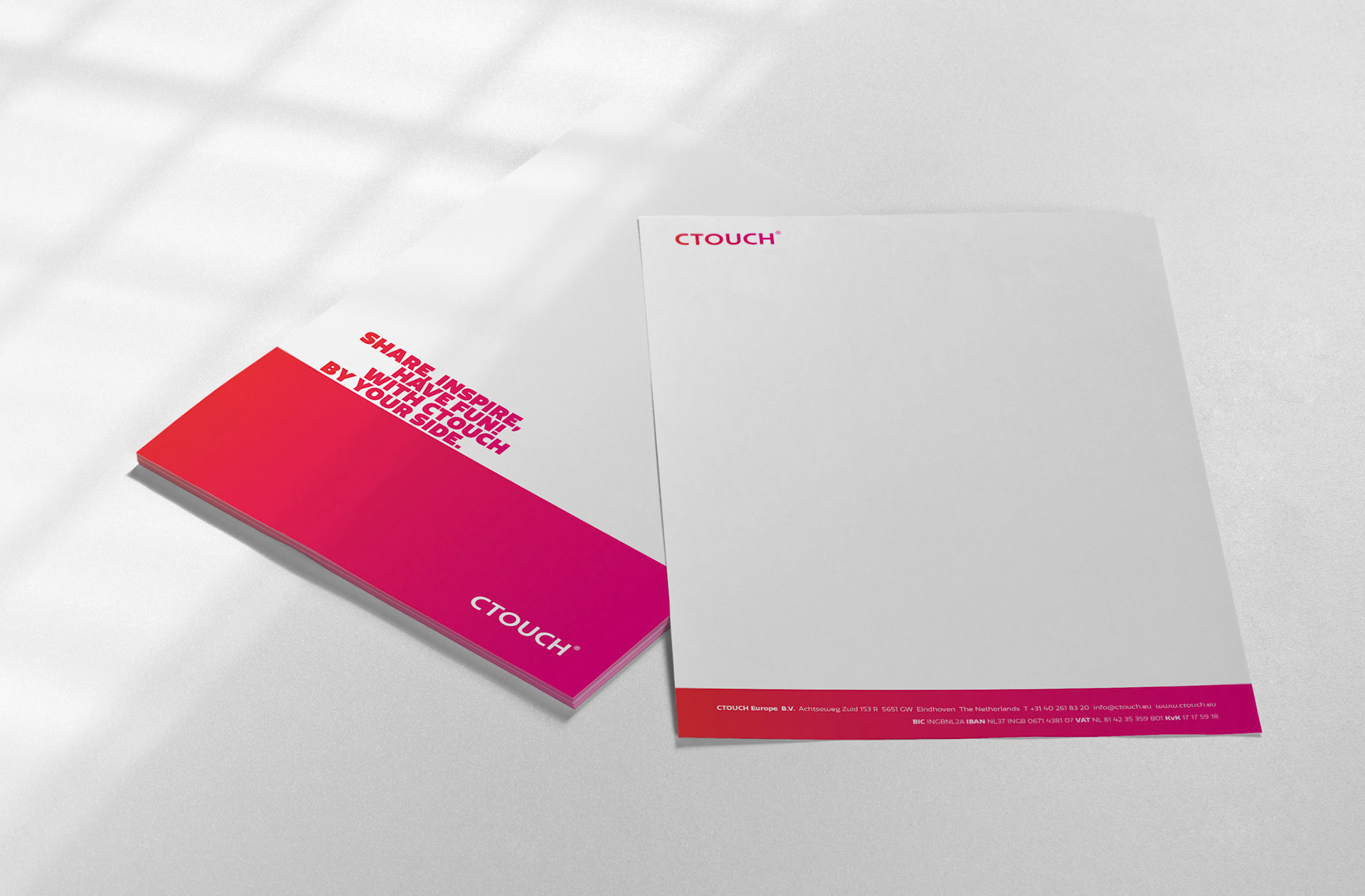 logo, briefpapier versies