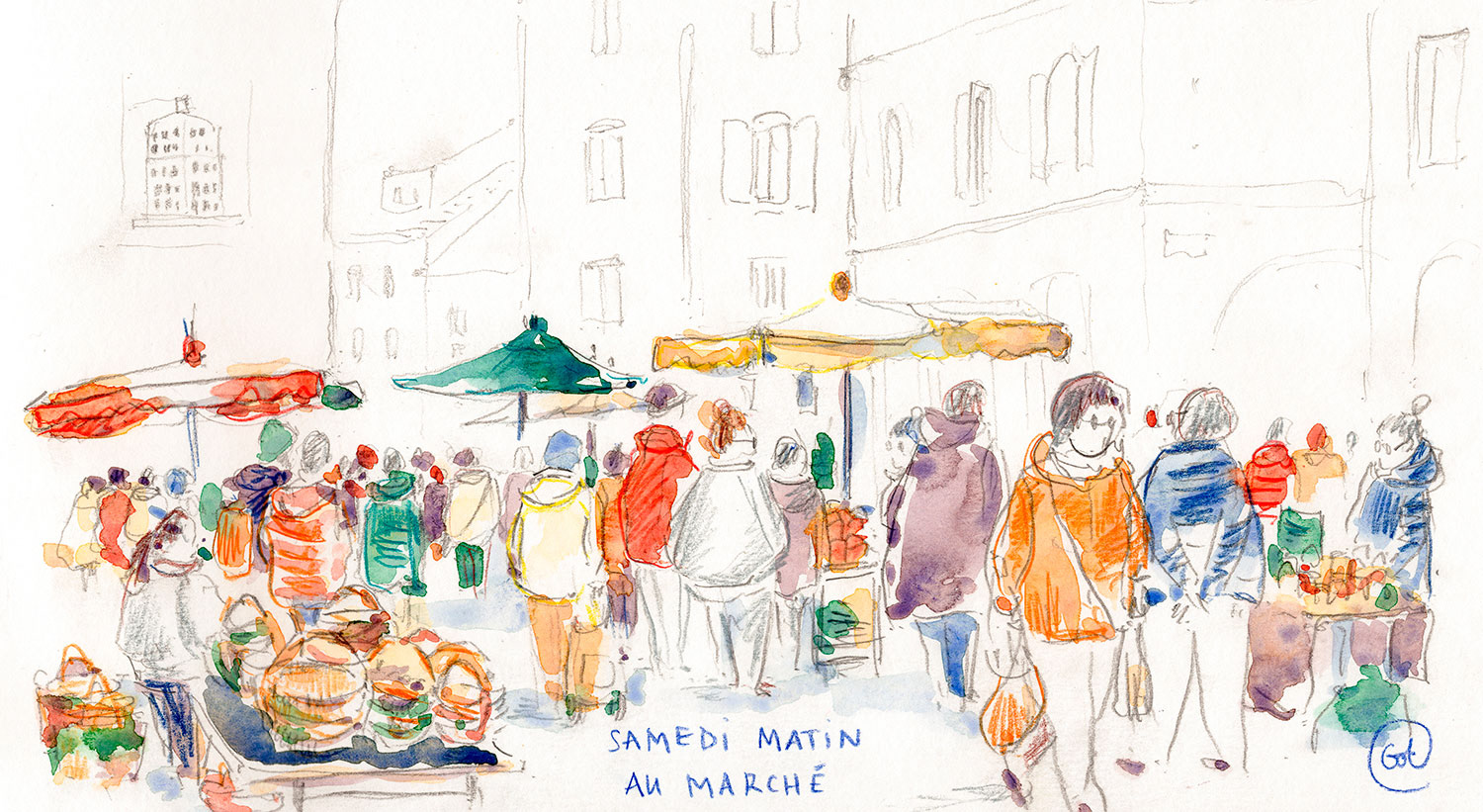 Samedi matin au marché d'Aubenas