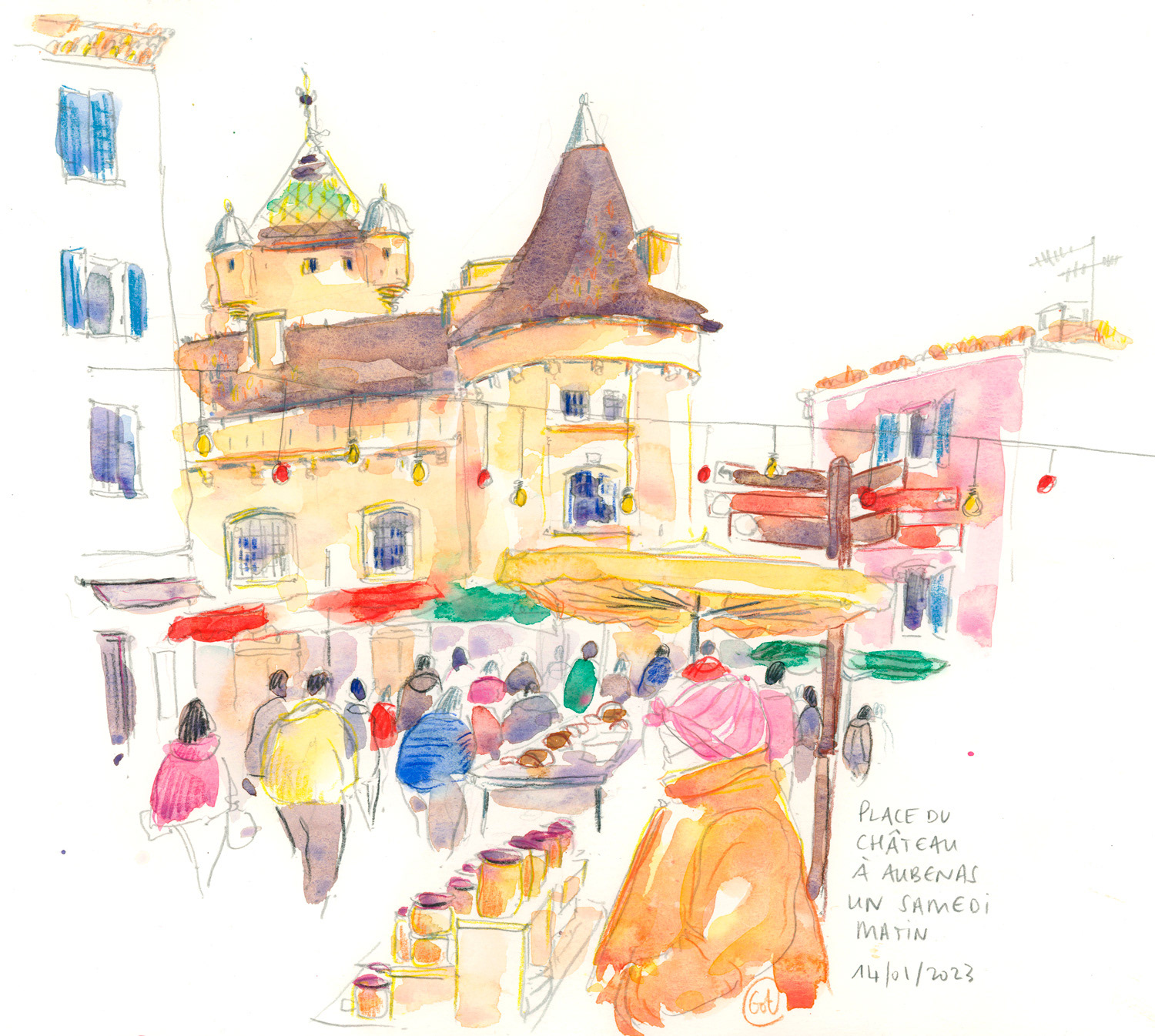 Le marché d'Aubenas