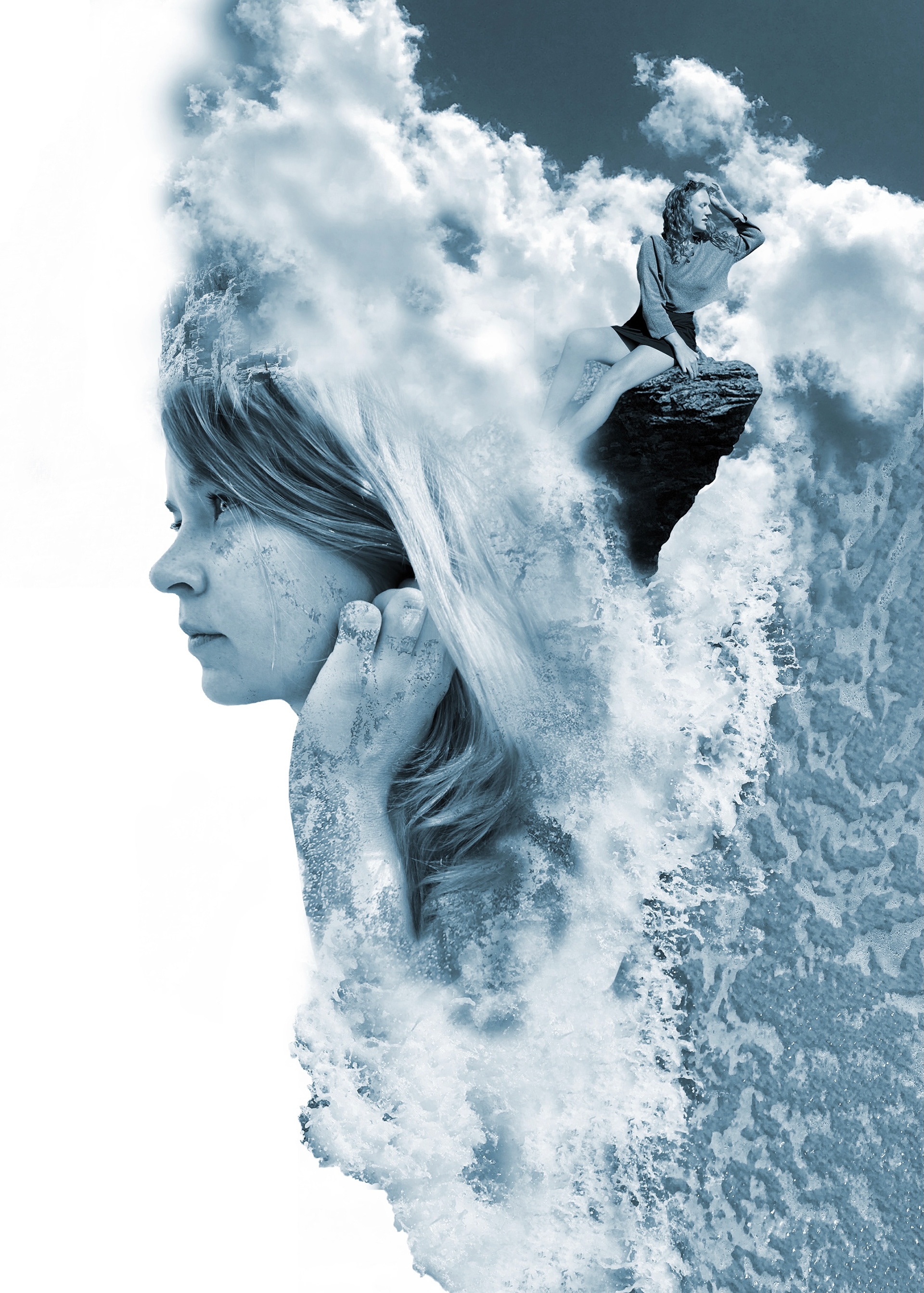 ocean eyes - photoshop collage