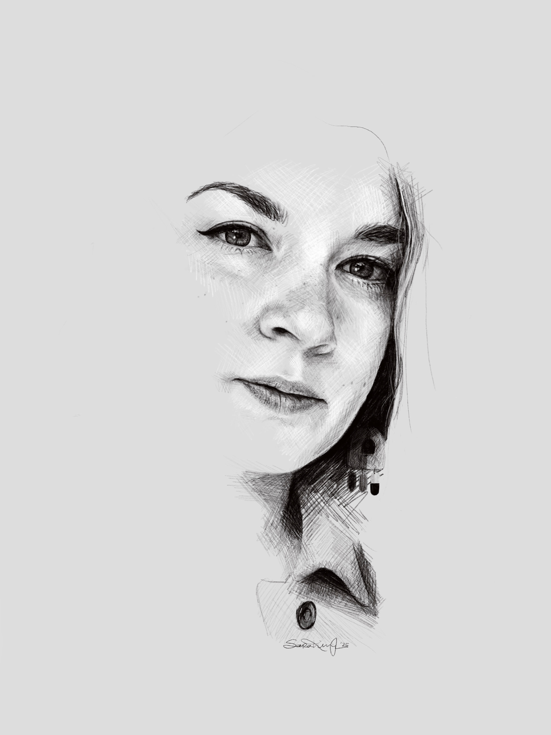 self portrait - digital drawing