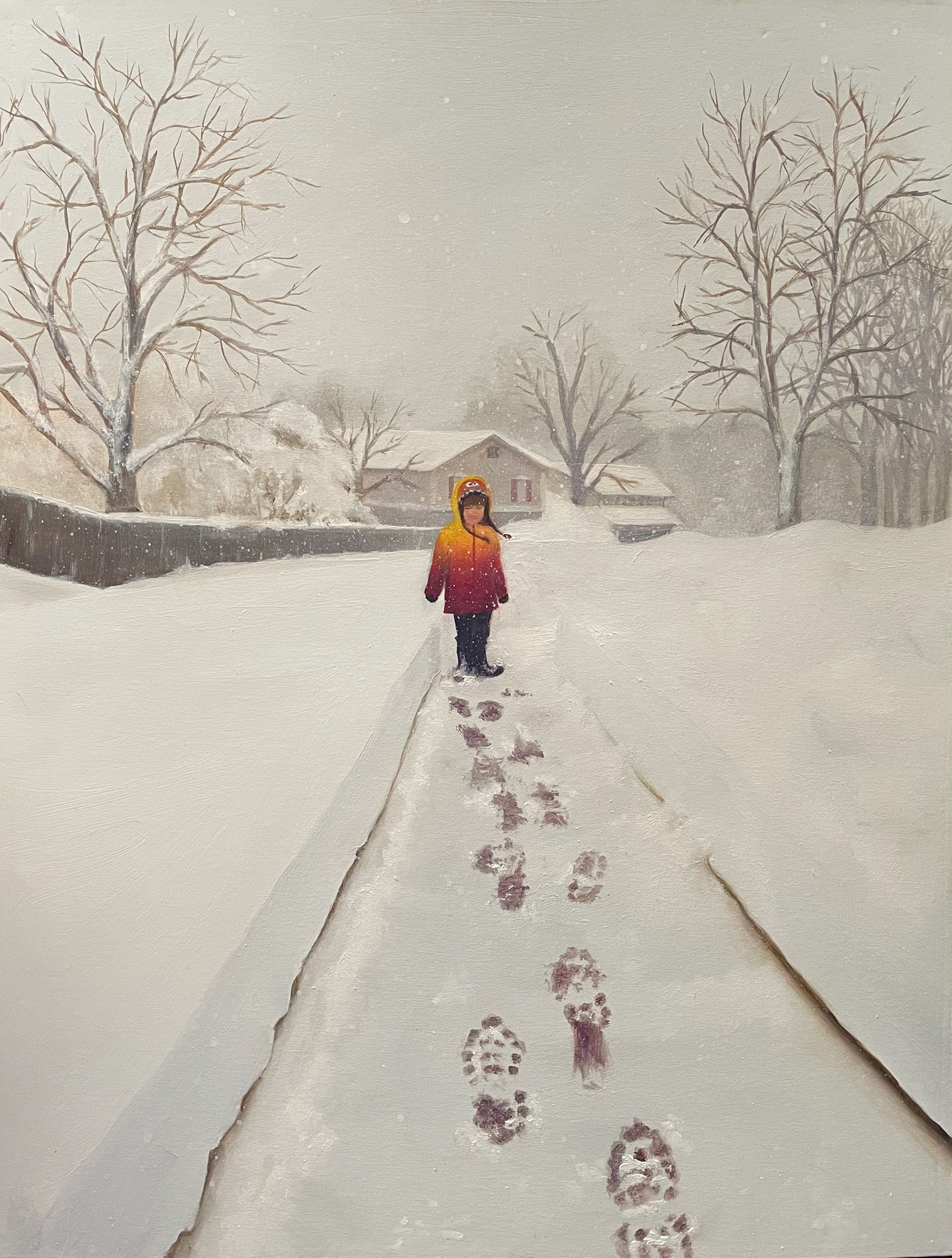 focal point - oil on panel