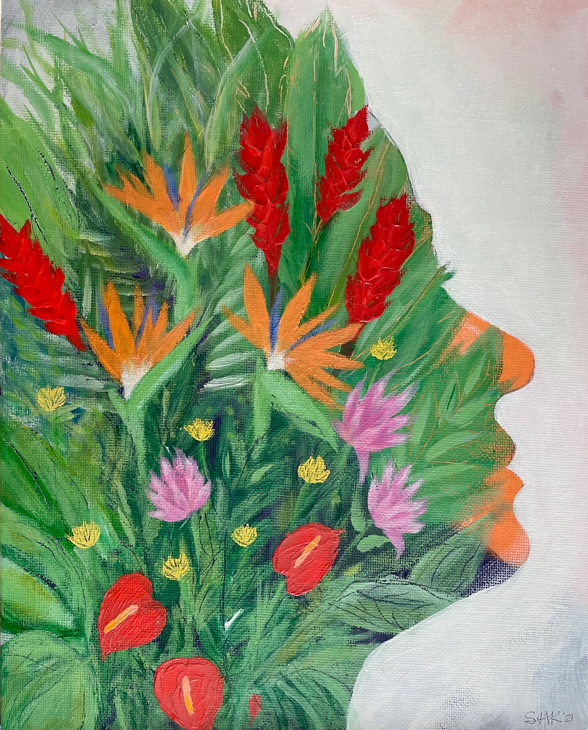 flourish - acrylic