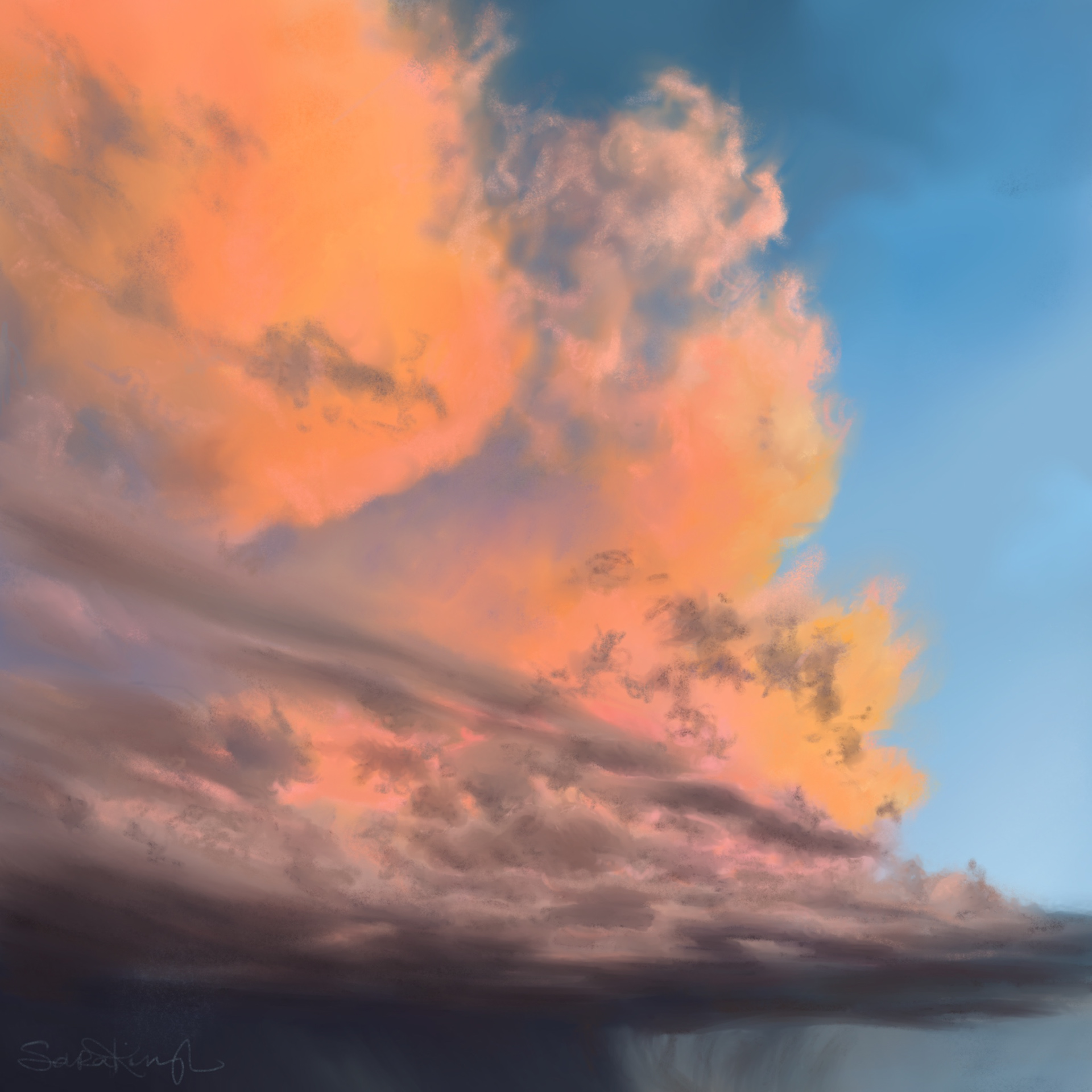 clouds III - digital painting