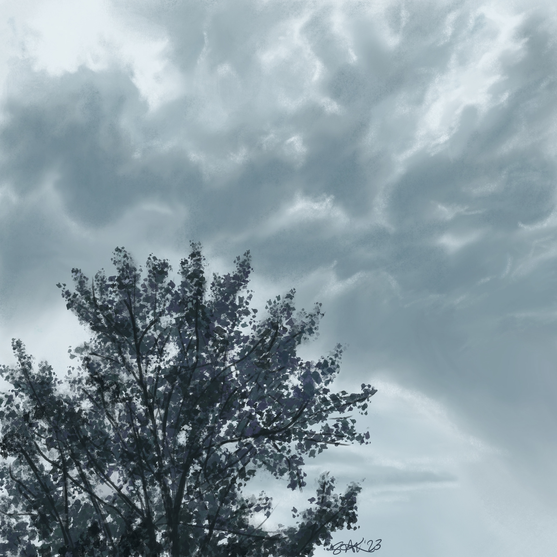 clouds I - digital painting