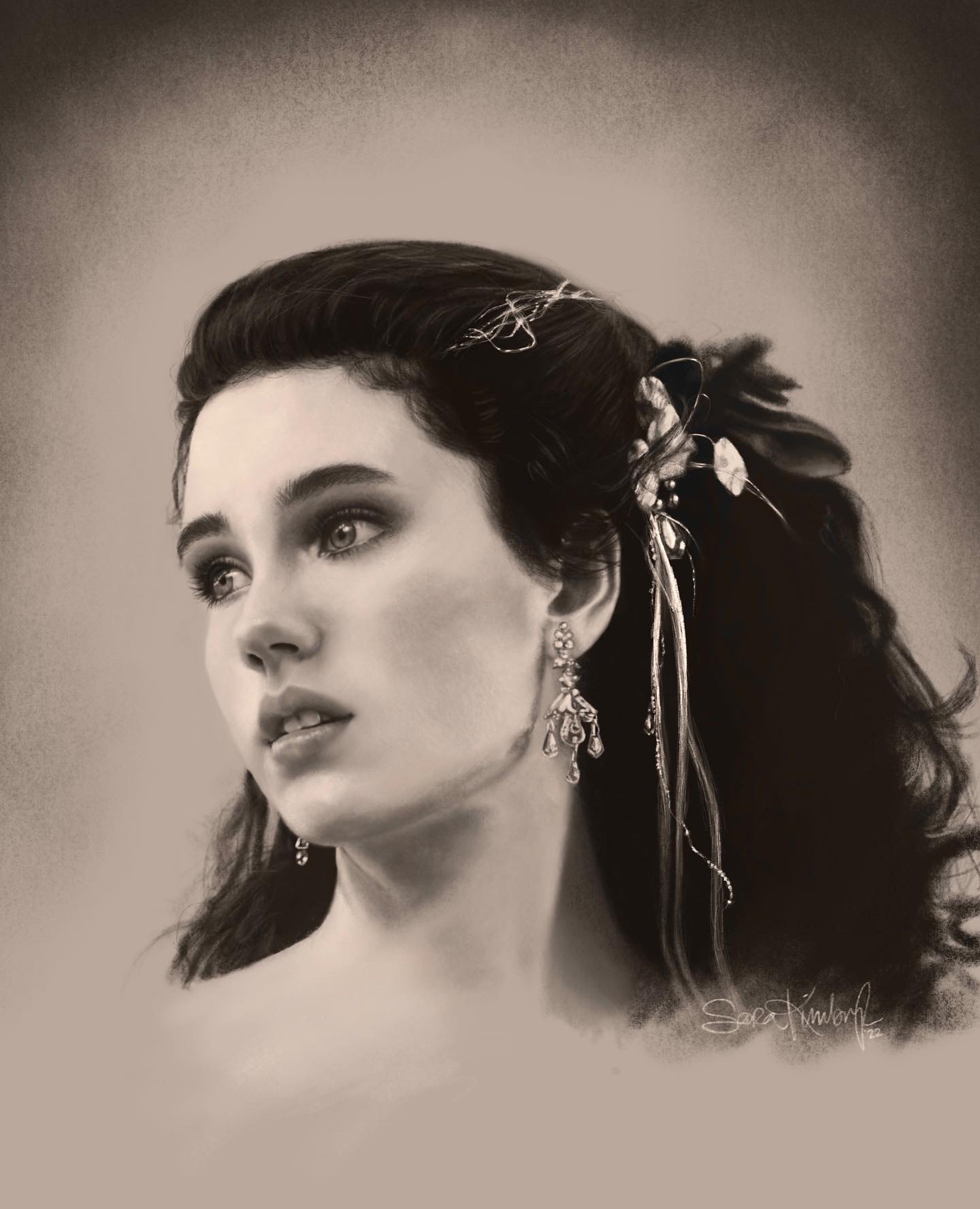 as the world falls down - digital drawing