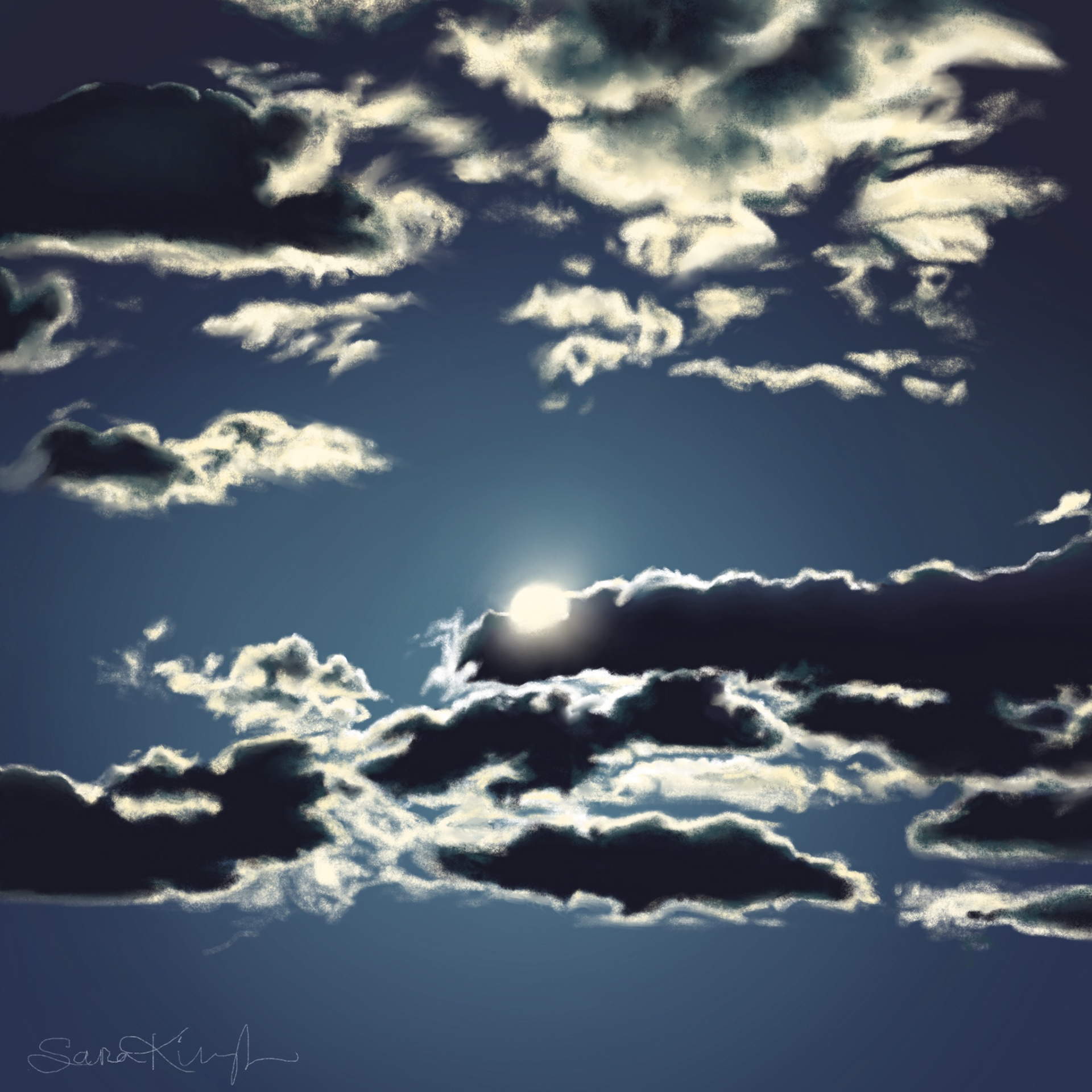 clouds II - digital painting