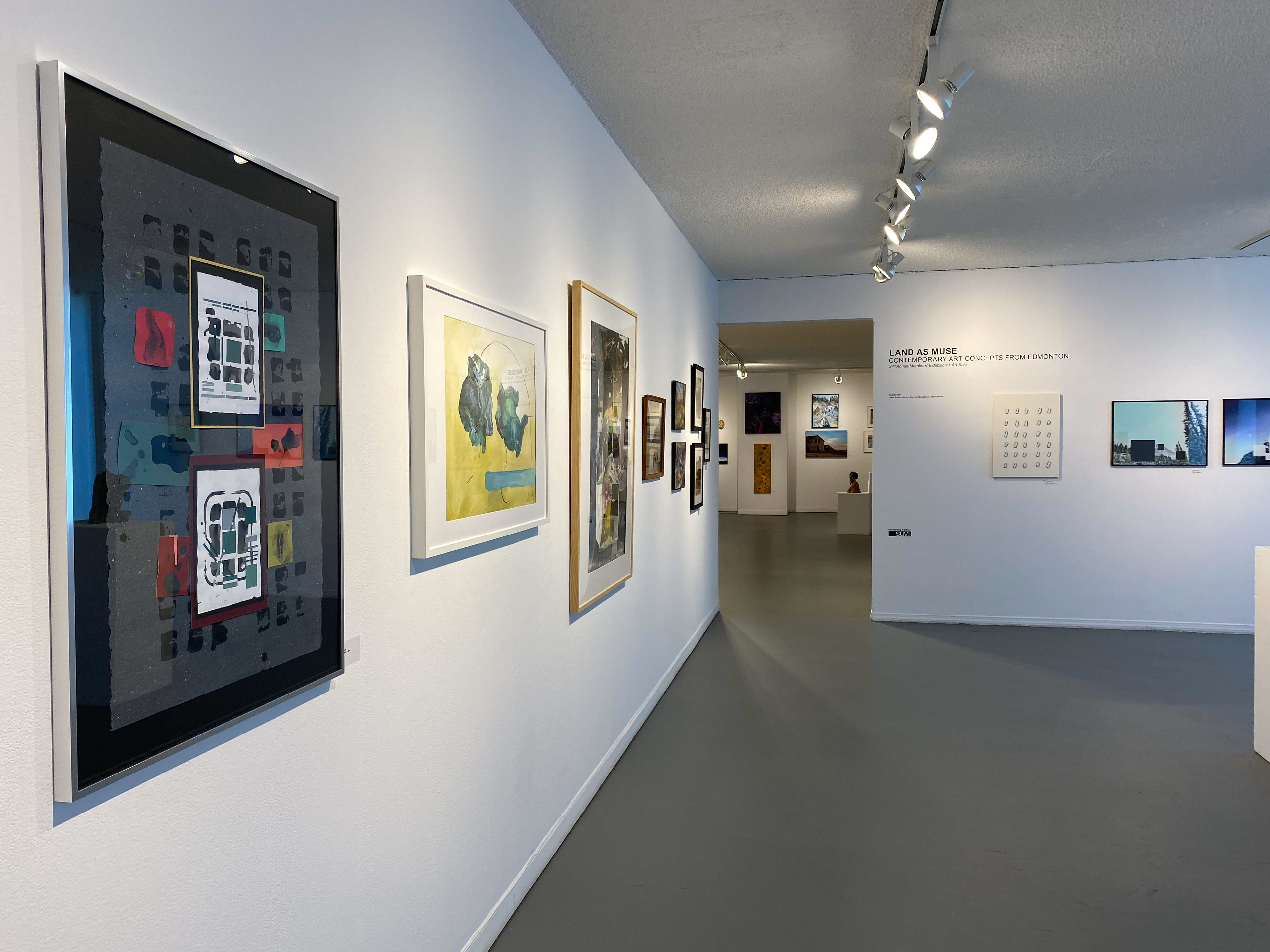 Installation fragment of Land as Muse: Contemporary Art Concepts from Edmonton/34th Annual Members’ Show | Co-curation | 2022 | Harcourt House Artist Run Centre | Edmonton, AB