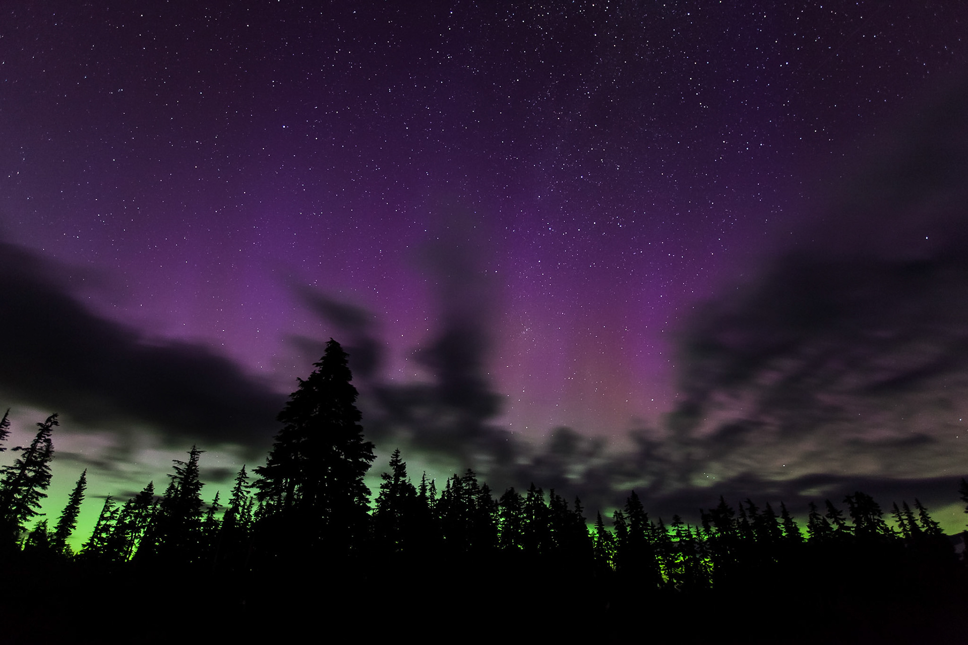 Aurora Borealis from Picture Lake