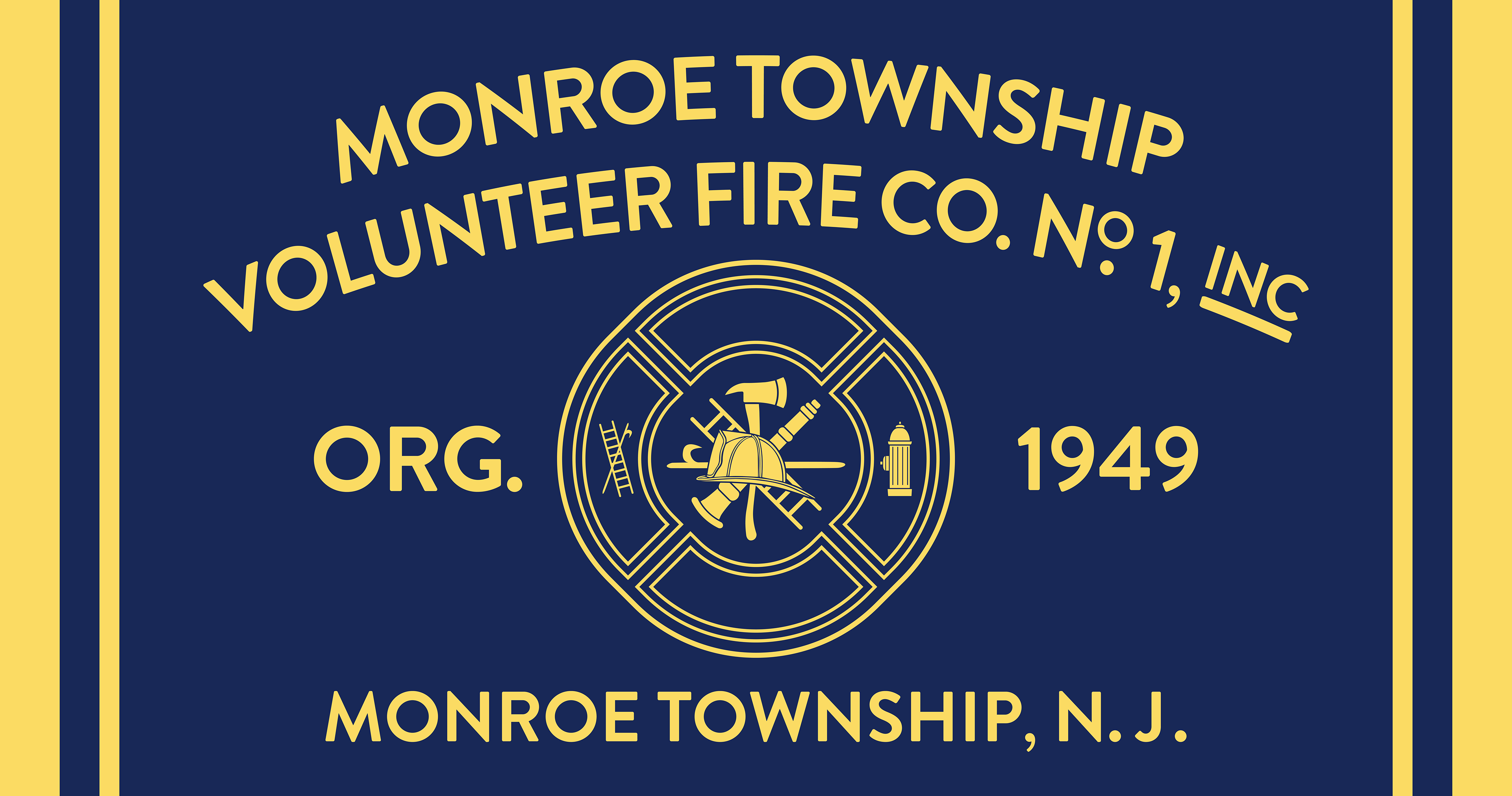 Digitally recreated from photos of a flag made when the department was founded in 1949!